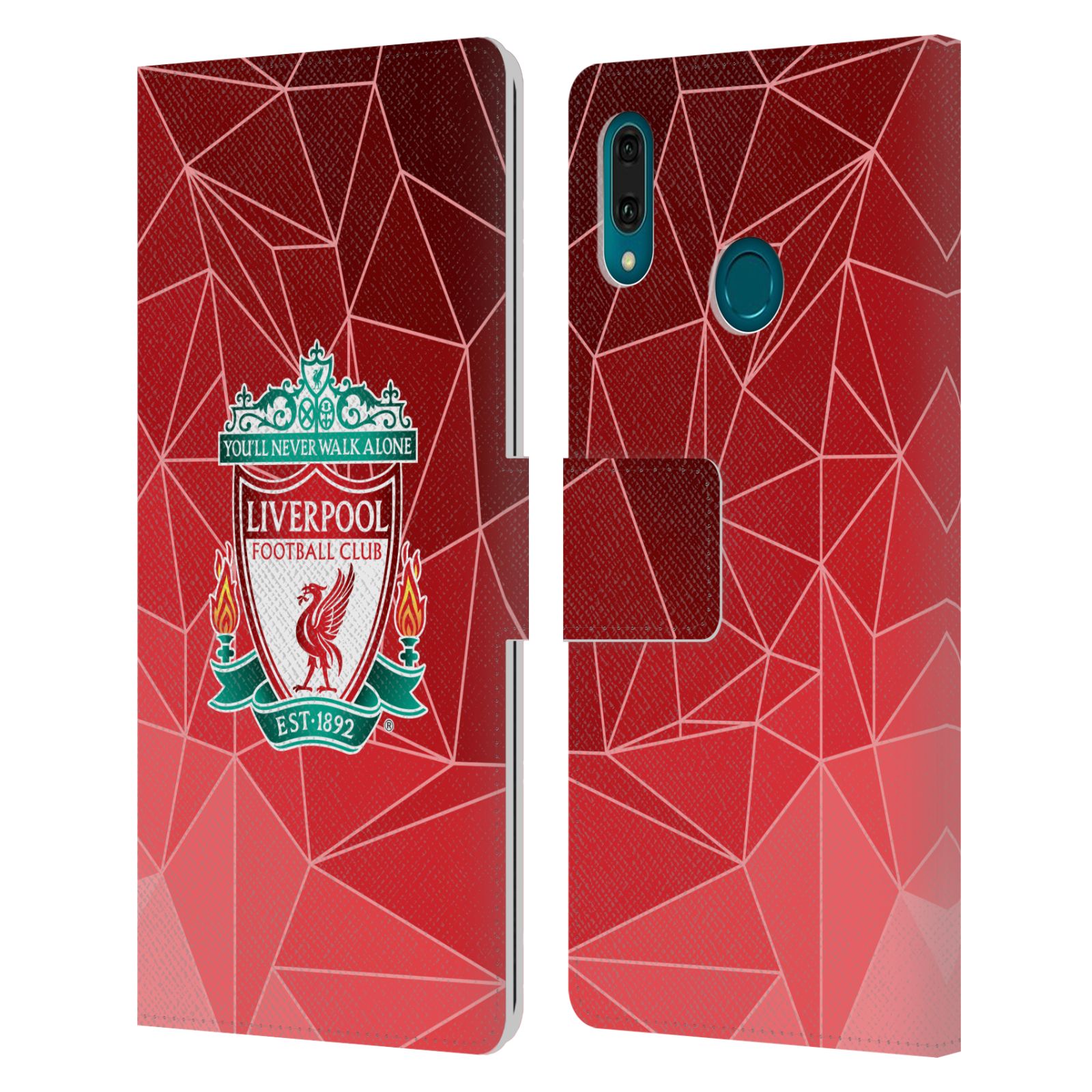 Pouzdro na mobil Huawei Y9 2019 - Head Case - fotbalový klub liverpool geometrické tvary