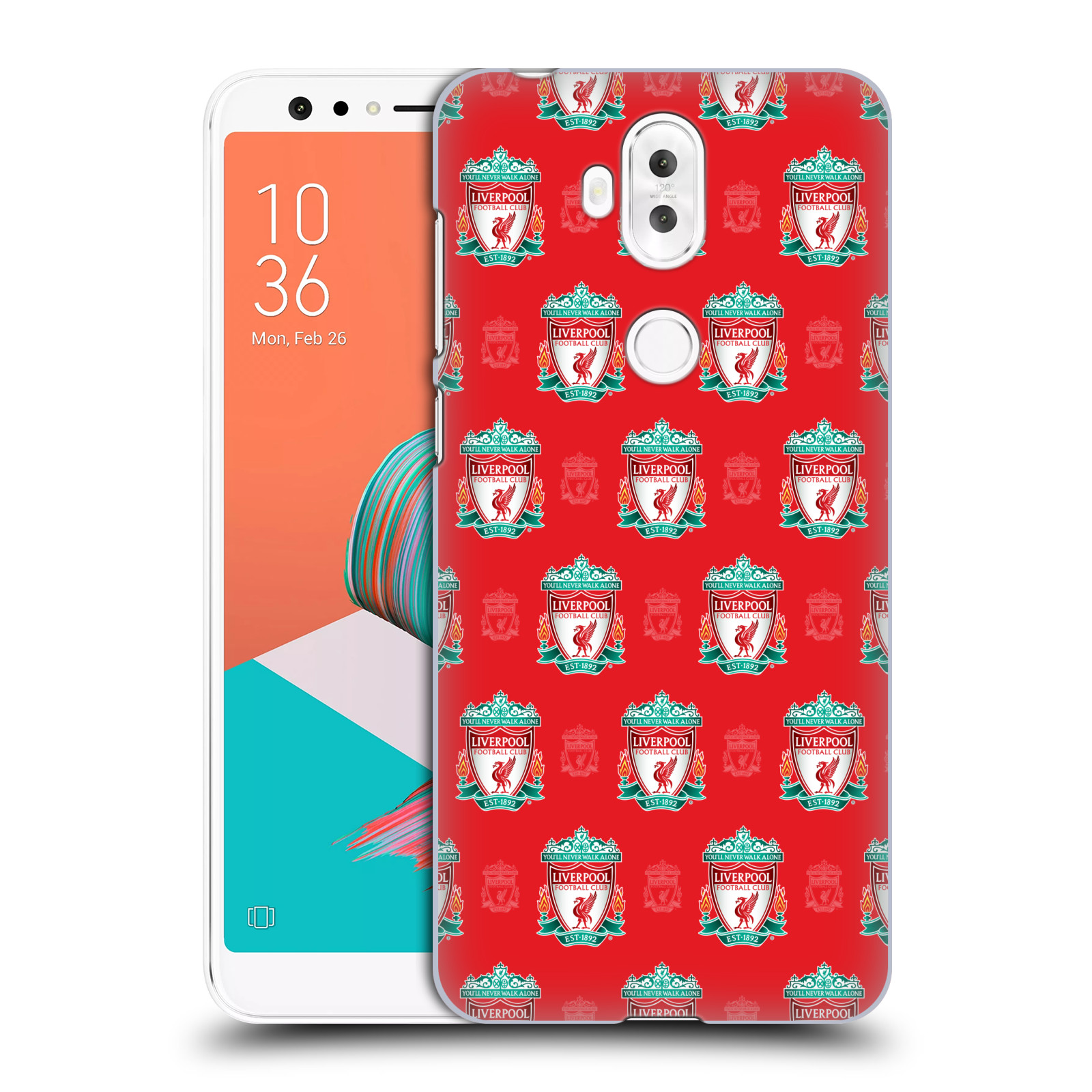 HEAD CASE plastový obal na mobil Asus Zenfone 5 LITE ZC600KL Fotbalový klub Liverpool znak malý vzorkovaný červené pozadí
