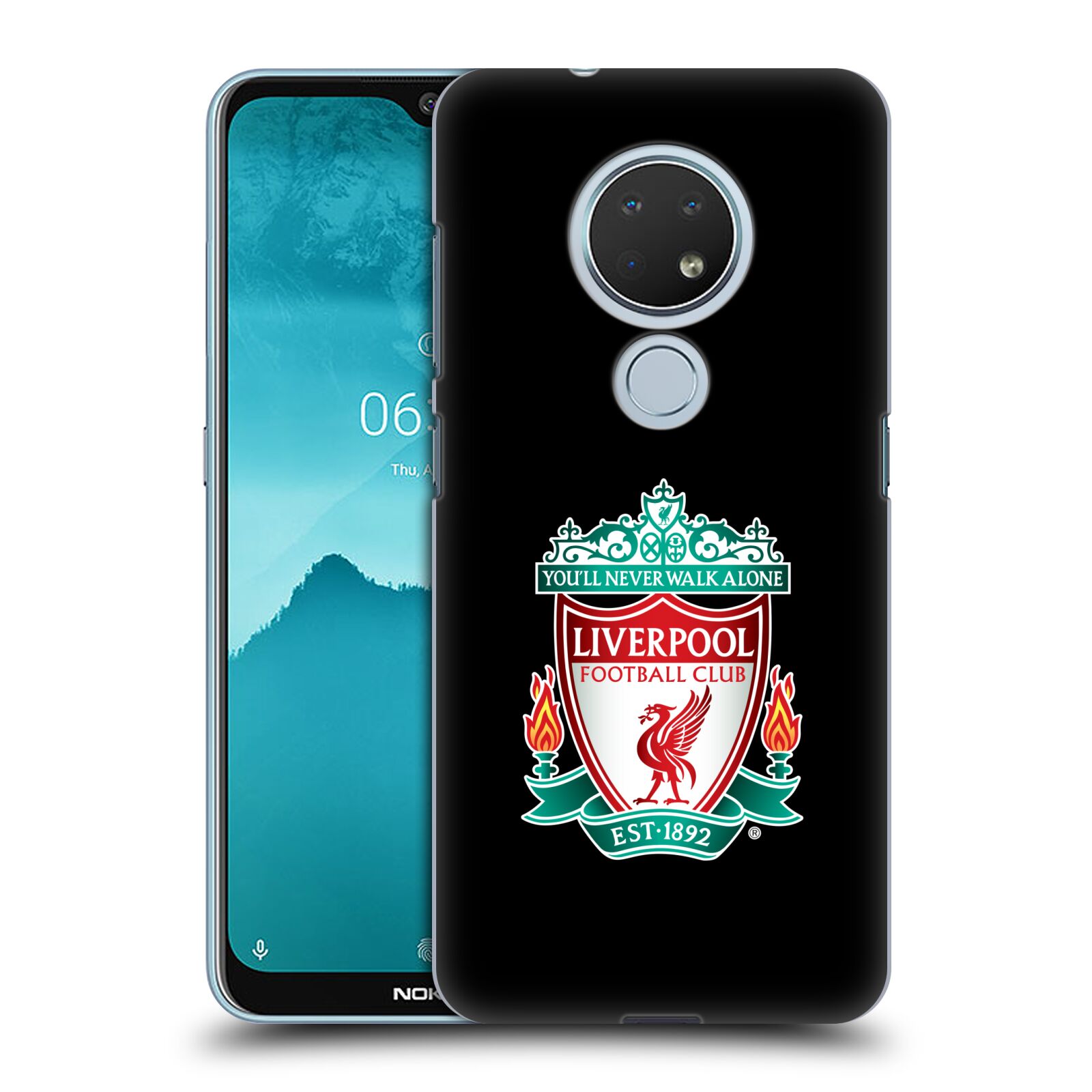 Pouzdro na mobil Nokia 6.2 - HEAD CASE - Fotbalový klub Liverpool barevný znak černé pozadí