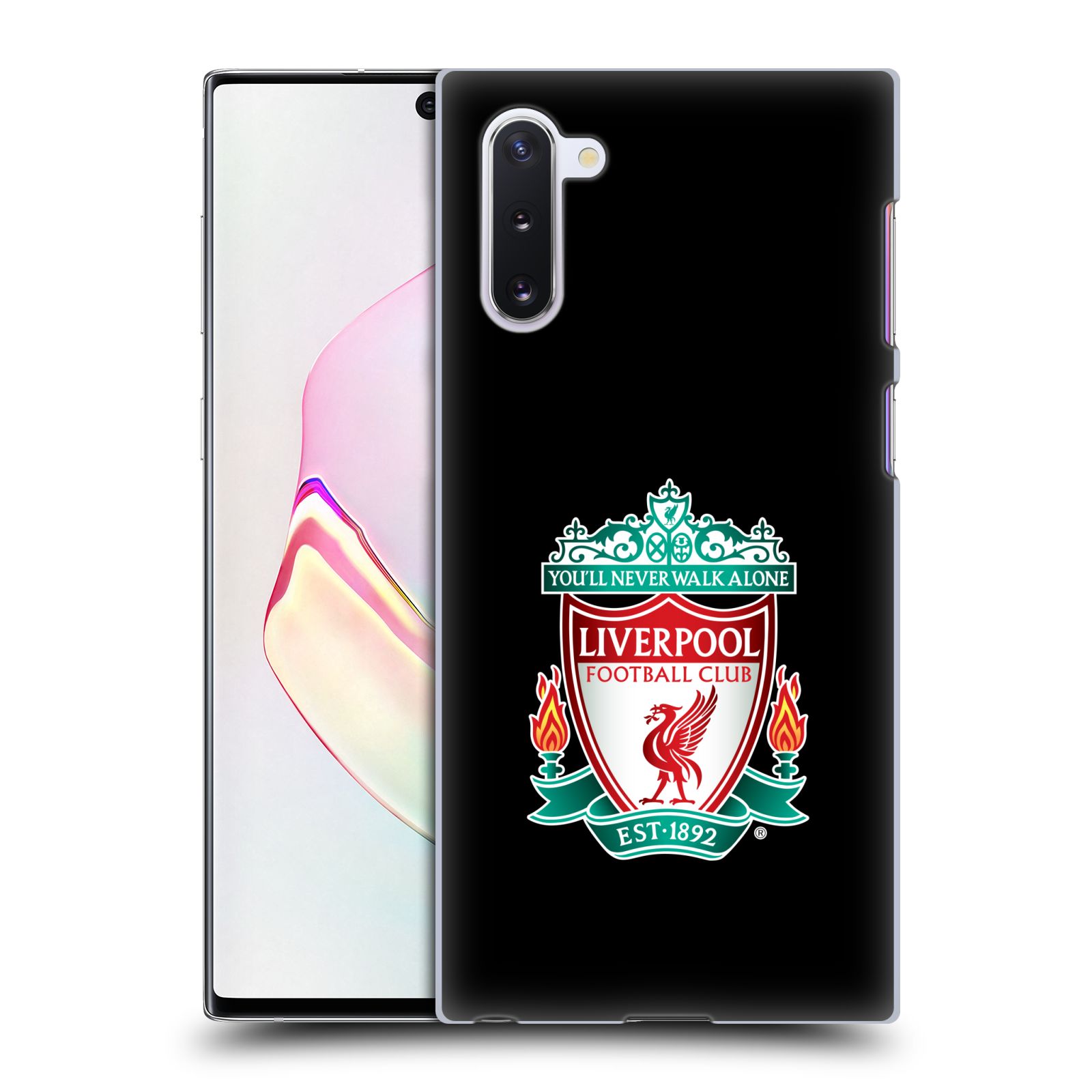 Pouzdro na mobil Samsung Galaxy Note 10 - HEAD CASE - Fotbalový klub Liverpool barevný znak černé pozadí