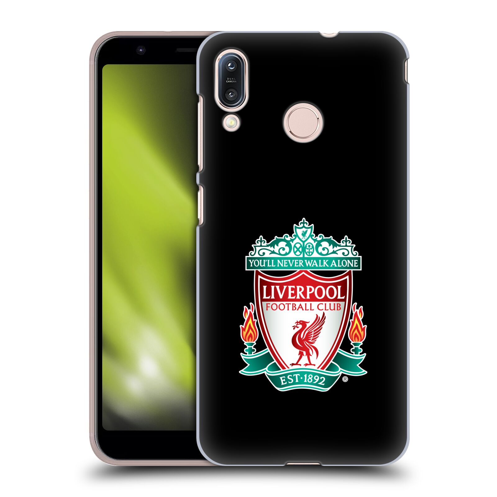 Pouzdro na mobil Asus Zenfone Max M1 (ZB555KL) - HEAD CASE - Fotbalový klub Liverpool barevný znak černé pozadí
