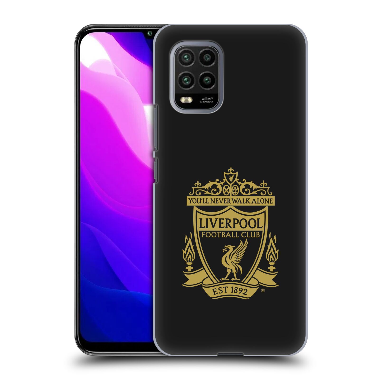 Zadní kryt, obal na mobil Xiaomi Mi 10 LITE Fotbalový klub Liverpool barevný znak červené pozadí