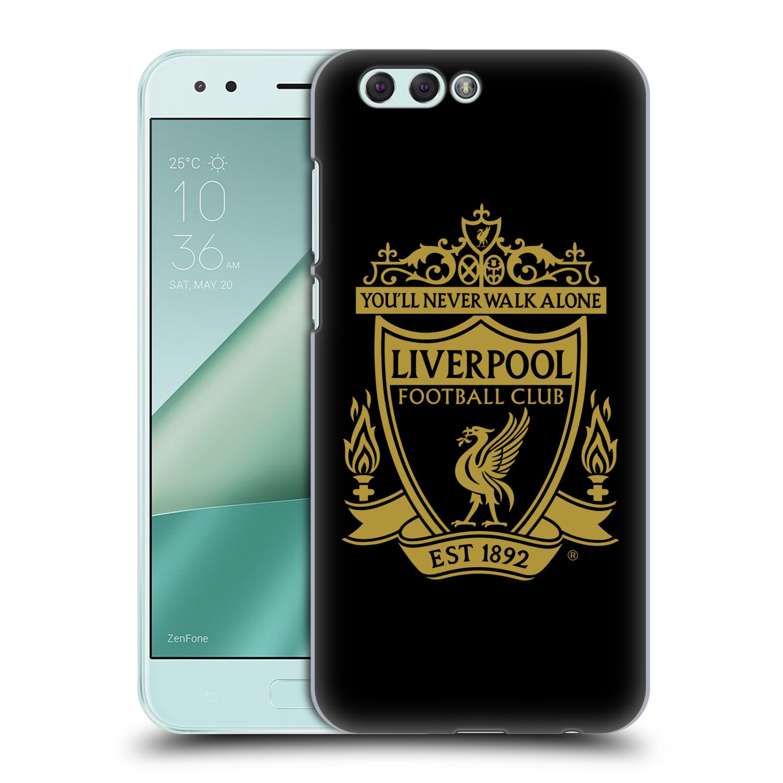 HEAD CASE plastový obal na mobil Asus Zenfone 4 ZE554KL Fotbalový klub Liverpool barevný znak červené pozadí