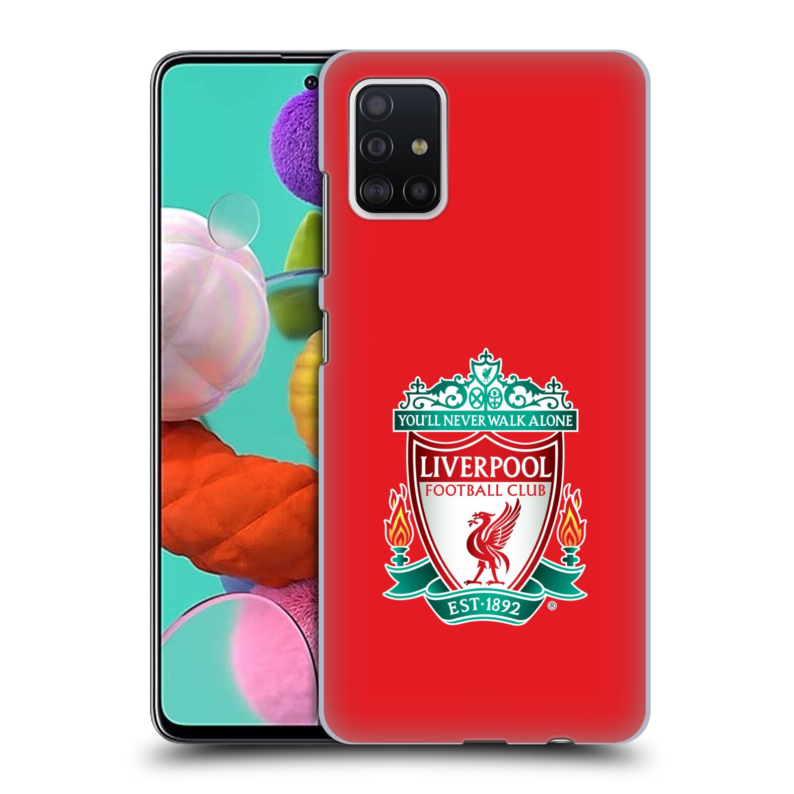 Pouzdro na mobil Samsung Galaxy A51 - HEAD CASE - Fotbalový klub Liverpool barevný znak červené pozadí