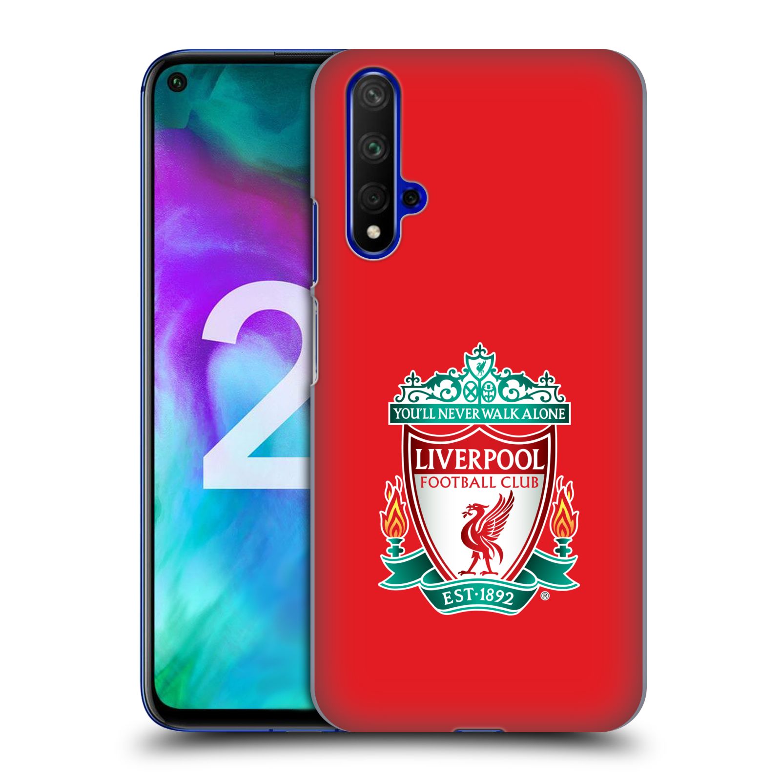 Pouzdro na mobil Honor 20 - HEAD CASE - Fotbalový klub Liverpool barevný znak červené pozadí