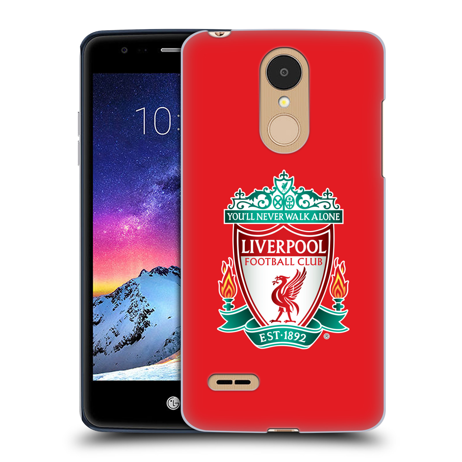 HEAD CASE plastový obal na mobil LG K9 / K8 2018 Fotbalový klub Liverpool barevný znak červené pozadí