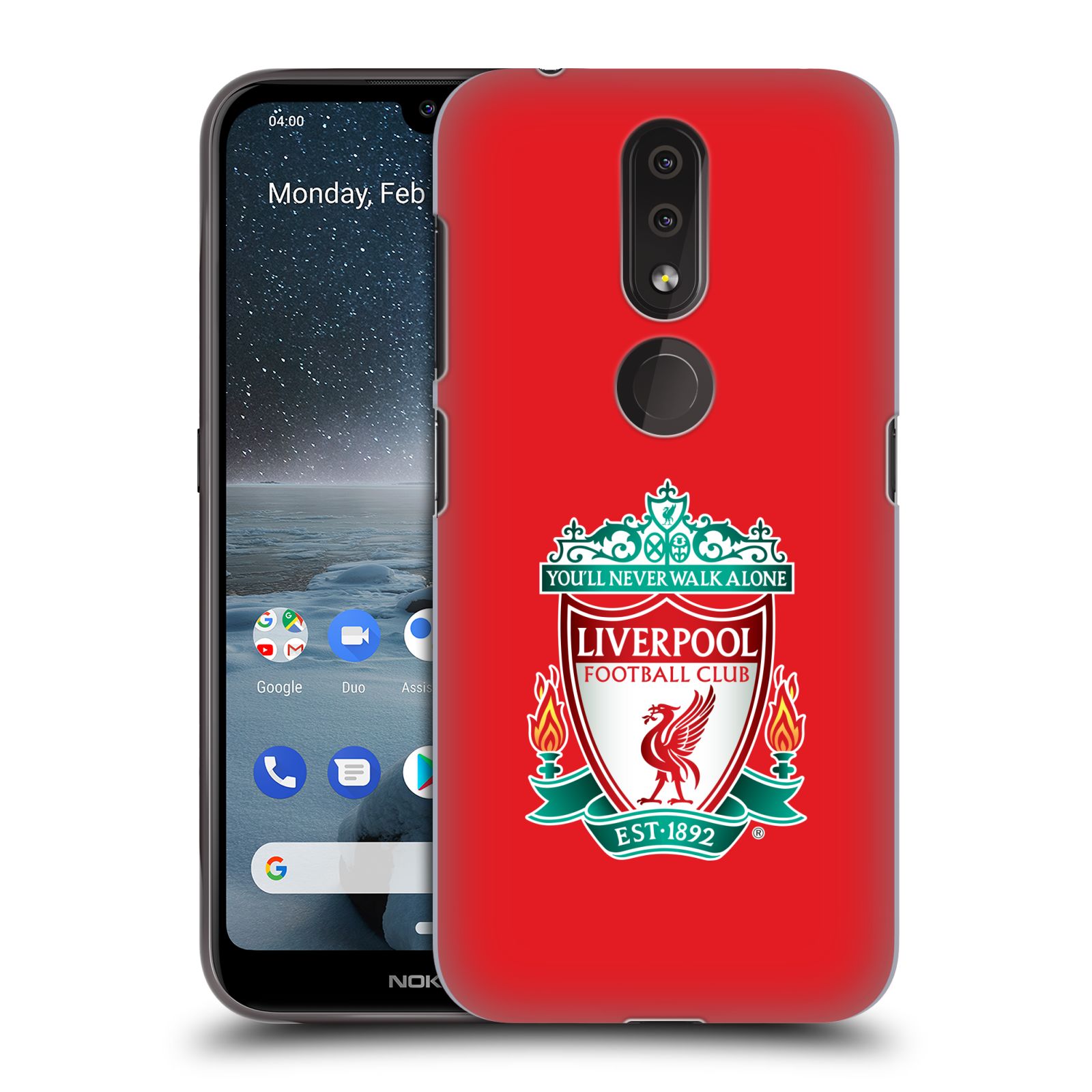 Pouzdro na mobil Nokia 4.2 - HEAD CASE - Fotbalový klub Liverpool barevný znak červené pozadí
