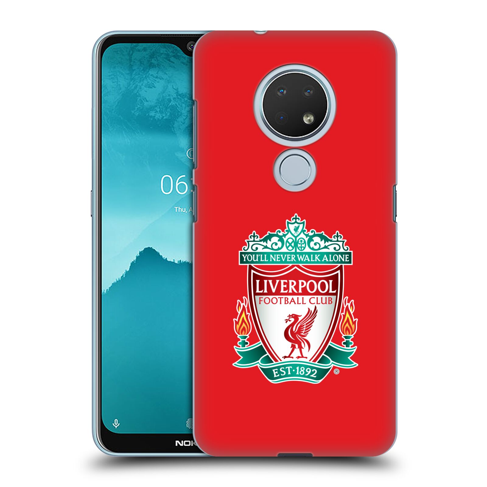 Pouzdro na mobil Nokia 6.2 - HEAD CASE - Fotbalový klub Liverpool barevný znak červené pozadí