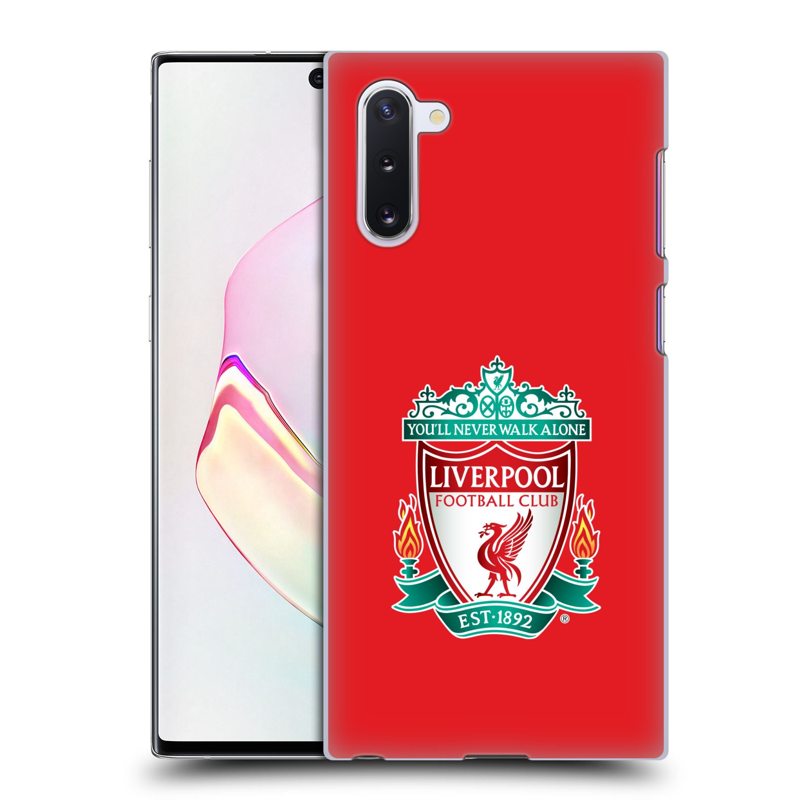 Pouzdro na mobil Samsung Galaxy Note 10 - HEAD CASE - Fotbalový klub Liverpool barevný znak červené pozadí