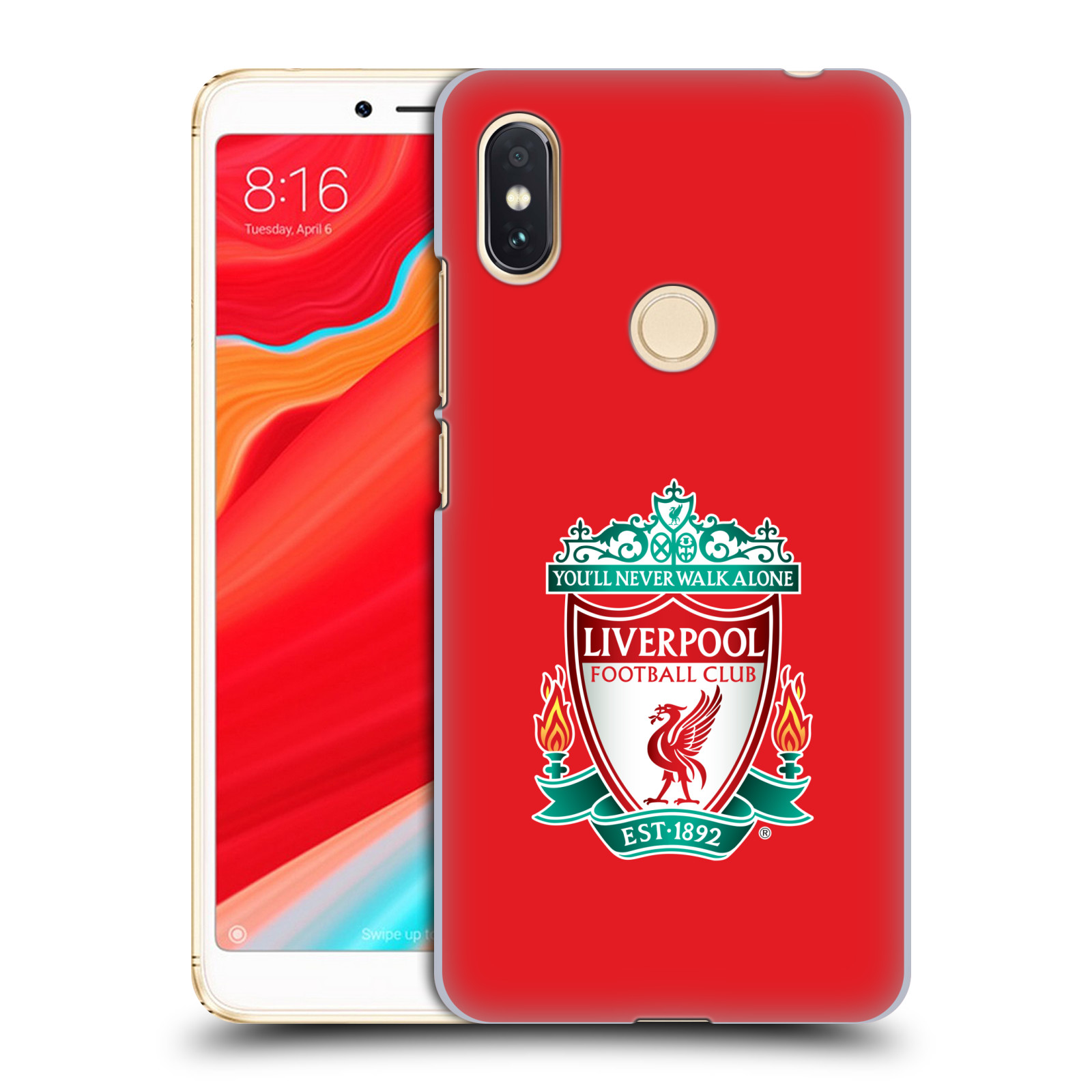 HEAD CASE plastový obal na mobil Xiaomi Redmi S2 Fotbalový klub Liverpool barevný znak červené pozadí
