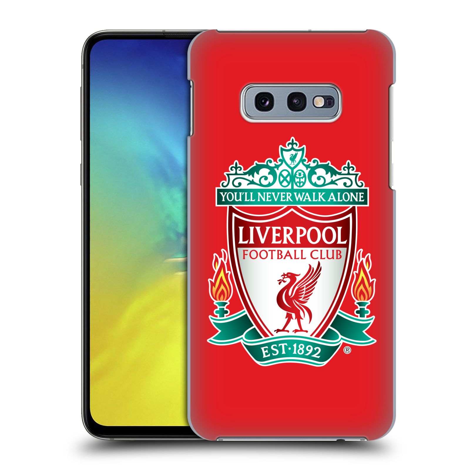 Pouzdro na mobil Samsung Galaxy S10e - HEAD CASE - Fotbalový klub Liverpool barevný znak červené pozadí