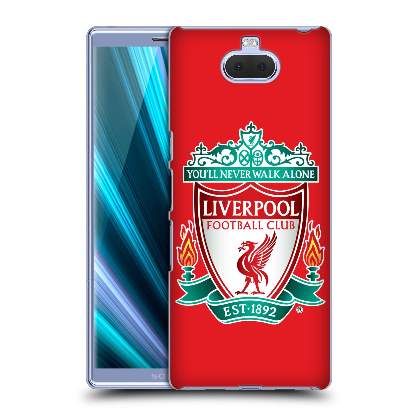 Pouzdro na mobil Sony Xperia 10 Plus - Head Case - Fotbalový klub Liverpool barevný znak červené pozadí