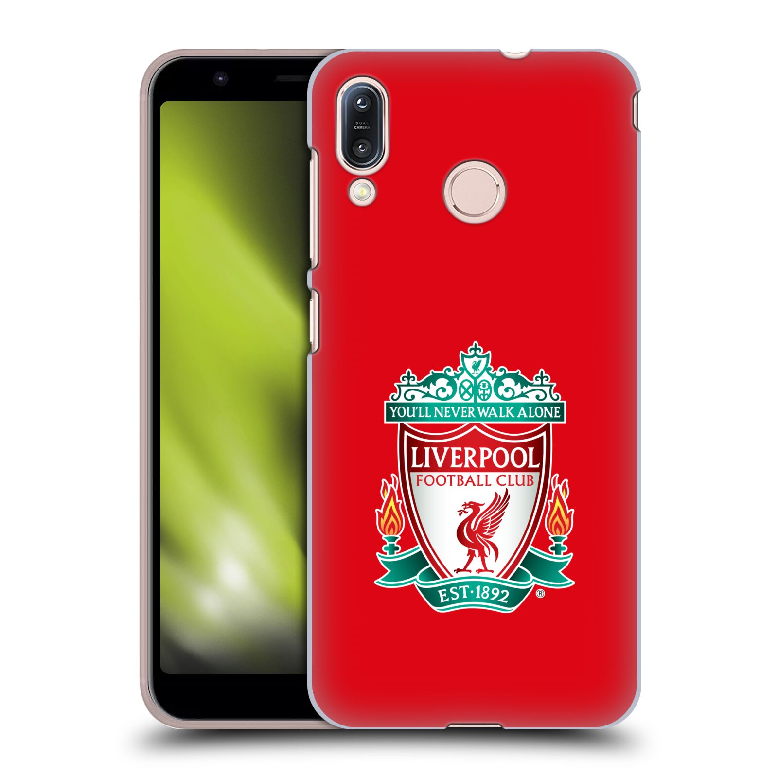 Pouzdro na mobil Asus Zenfone Max M1 (ZB555KL) - HEAD CASE - Fotbalový klub Liverpool barevný znak červené pozadí