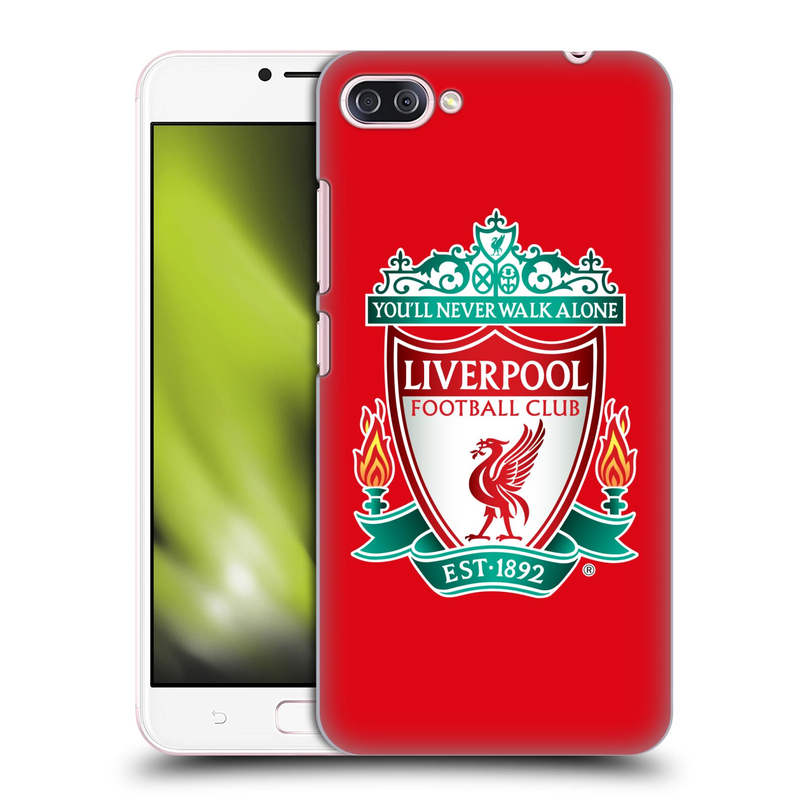 HEAD CASE plastový obal na mobil Asus Zenfone 4 MAX ZC554KL Fotbalový klub Liverpool barevný znak červené pozadí