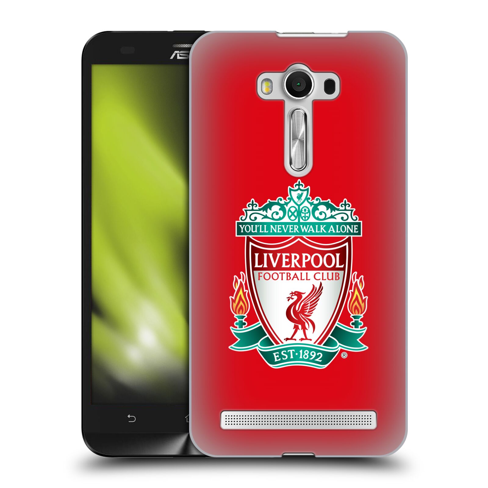 HEAD CASE plastový obal na mobil Asus Zenfone 2 LASER (5,5 displej ZE550KL) Fotbalový klub Liverpool barevný znak červené pozadí