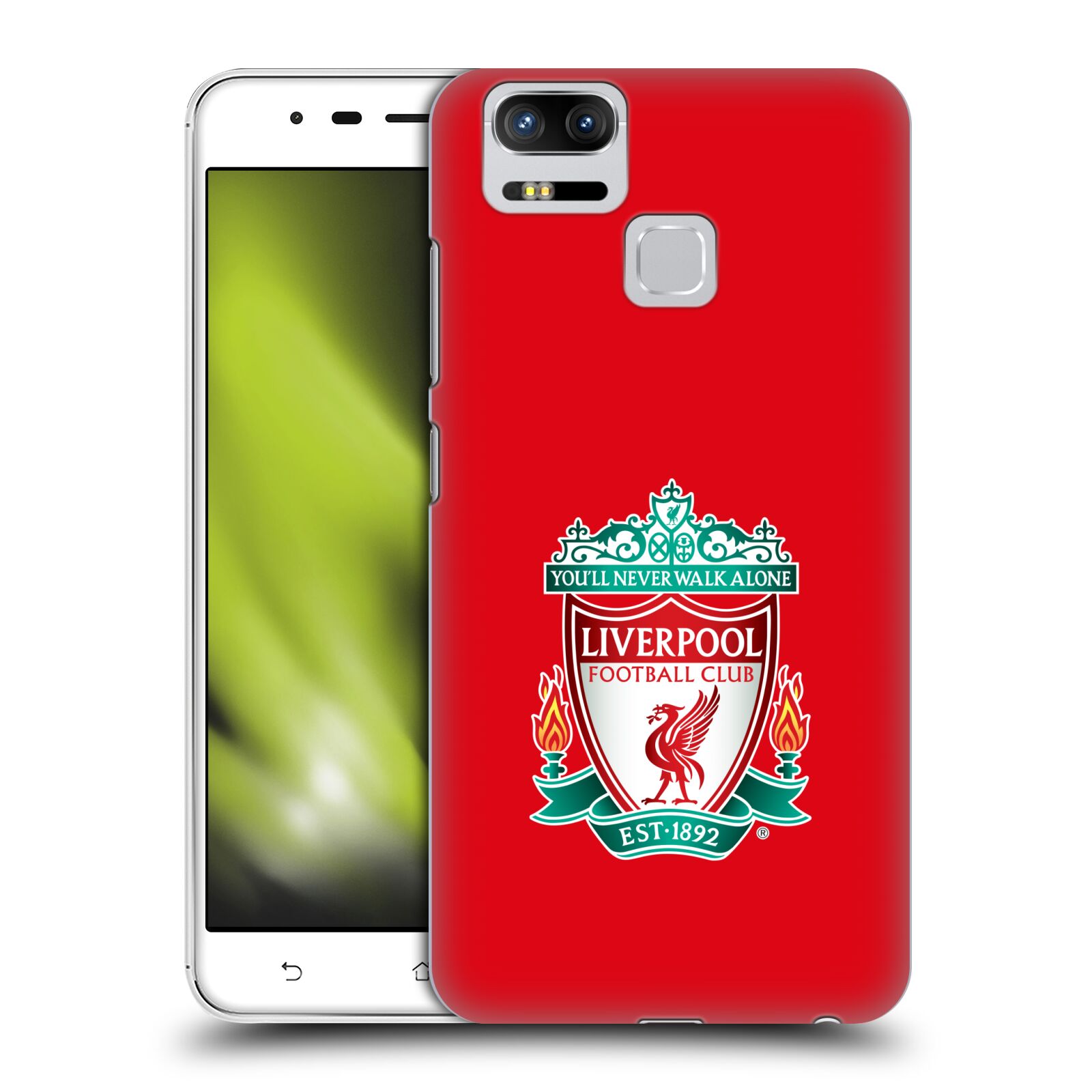 HEAD CASE plastový obal na mobil Asus Zenfone 3 Zoom ZE553KL Fotbalový klub Liverpool barevný znak červené pozadí