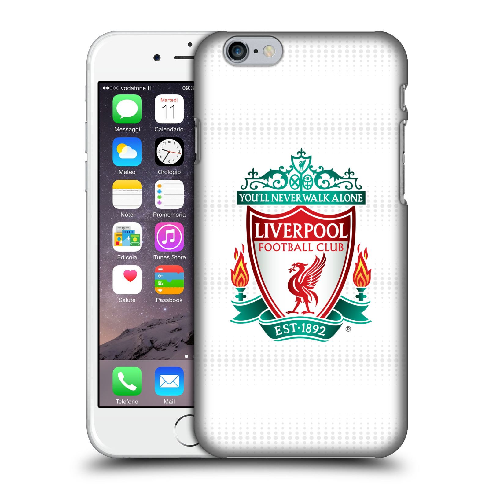 Zadní obal pro mobil Apple Iphone 6/6S - HEAD CASE - Liverpool - Velké logo hosté