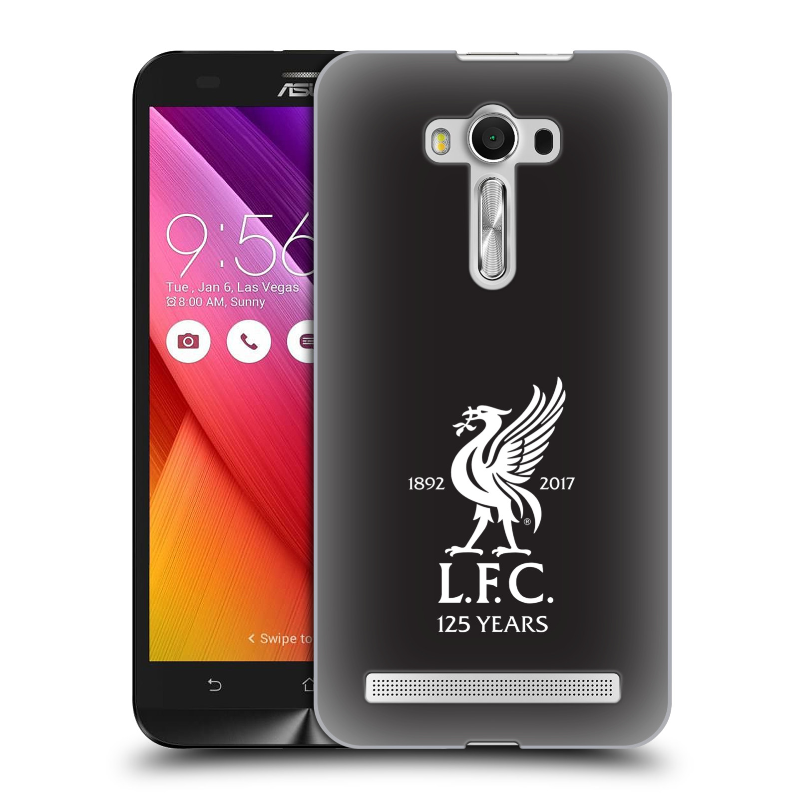 HEAD CASE plastový obal na mobil Asus Zenfone 2 LASER (5,5 displej ZE550KL) Fotbalový klub Liverpool fotbalový dres hosté brankář černá