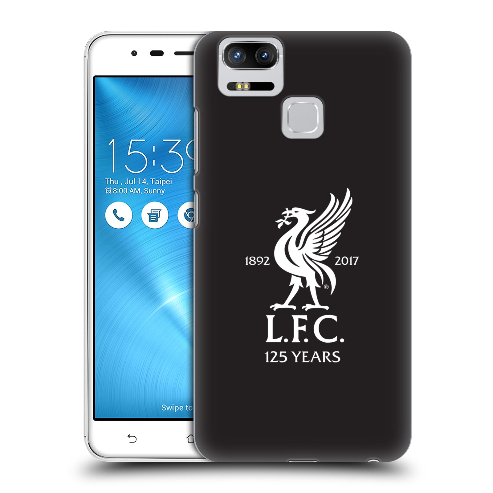 HEAD CASE plastový obal na mobil Asus Zenfone 3 Zoom ZE553KL Fotbalový klub Liverpool fotbalový dres hosté brankář černá