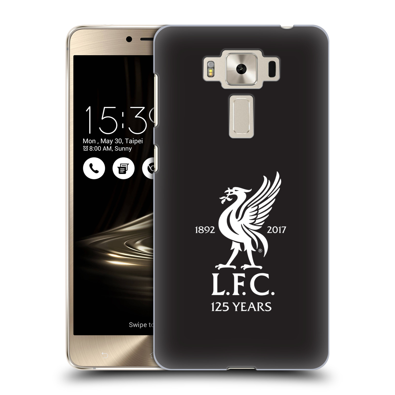 HEAD CASE plastový obal na mobil Asus Zenfone 3 DELUXE ZS550KL Fotbalový klub Liverpool fotbalový dres hosté brankář černá