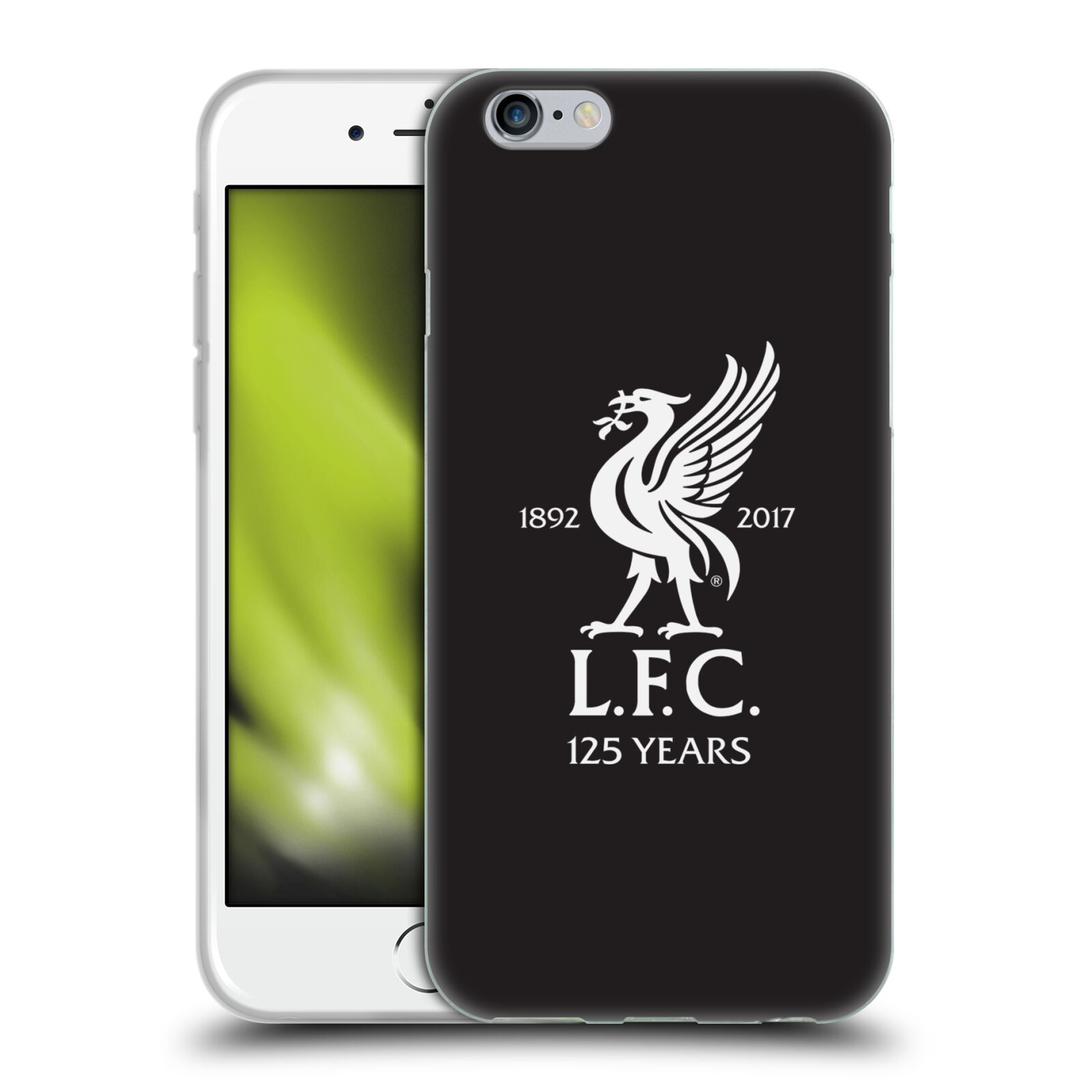 HEAD CASE silikonový obal na mobil Apple Iphone 6/6S Fotbalový klub Liverpool fotbalový dres hosté brankář černá