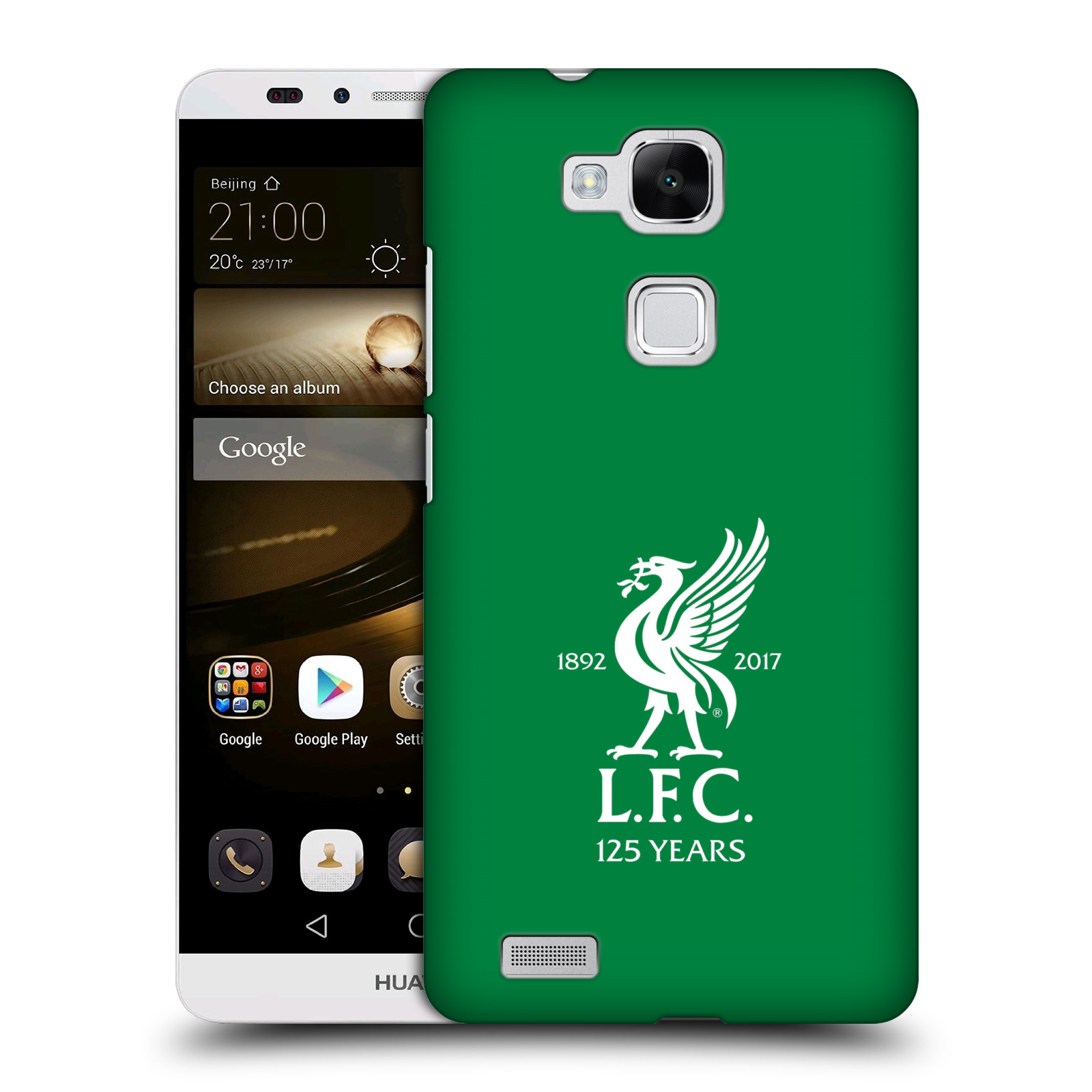 HEAD CASE plastový obal na mobil Huawei Mate 7 Fotbalový klub Liverpool fotbalový dres domácí brankář zelená