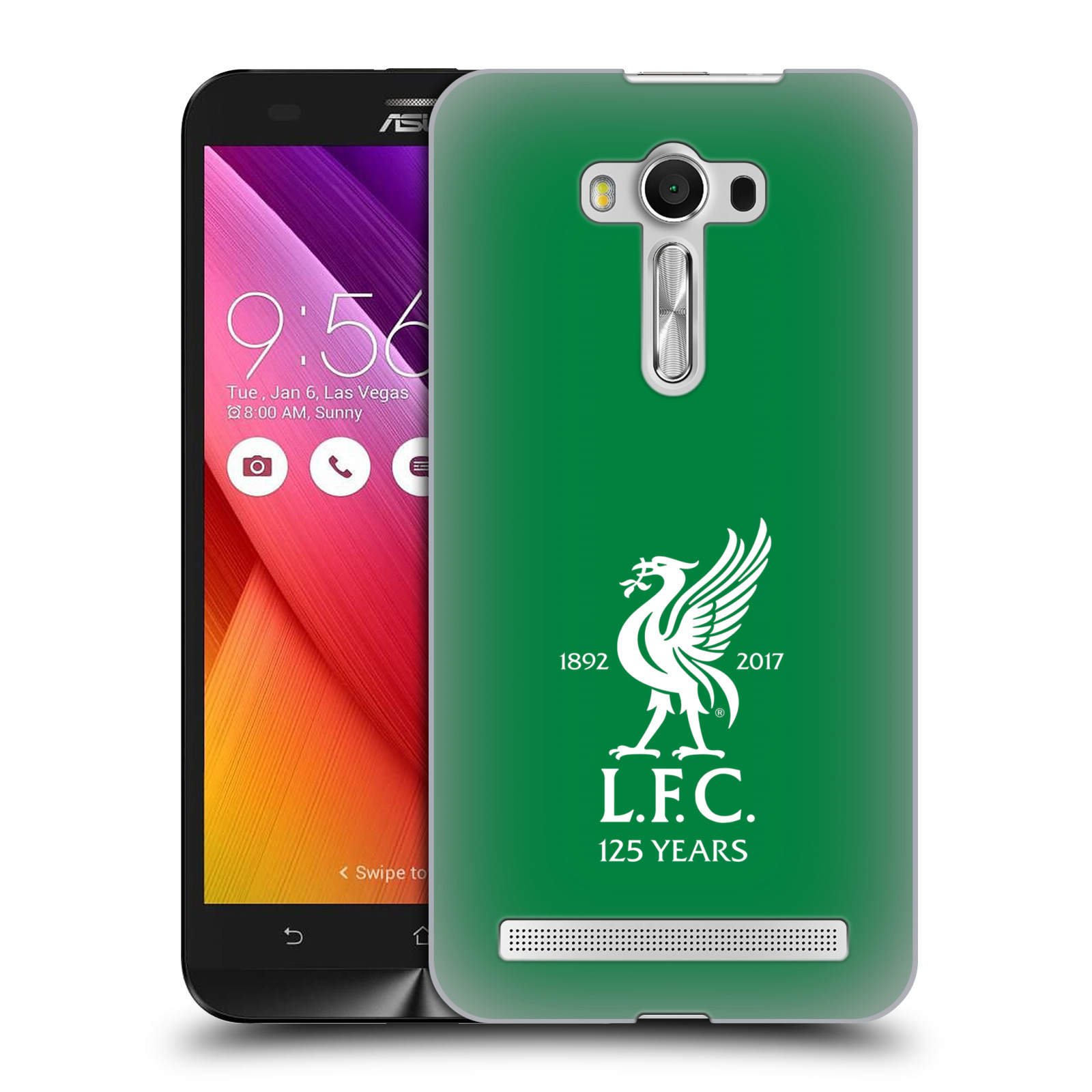 HEAD CASE plastový obal na mobil Asus Zenfone 2 LASER (5,5 displej ZE550KL) Fotbalový klub Liverpool fotbalový dres domácí brankář zelená