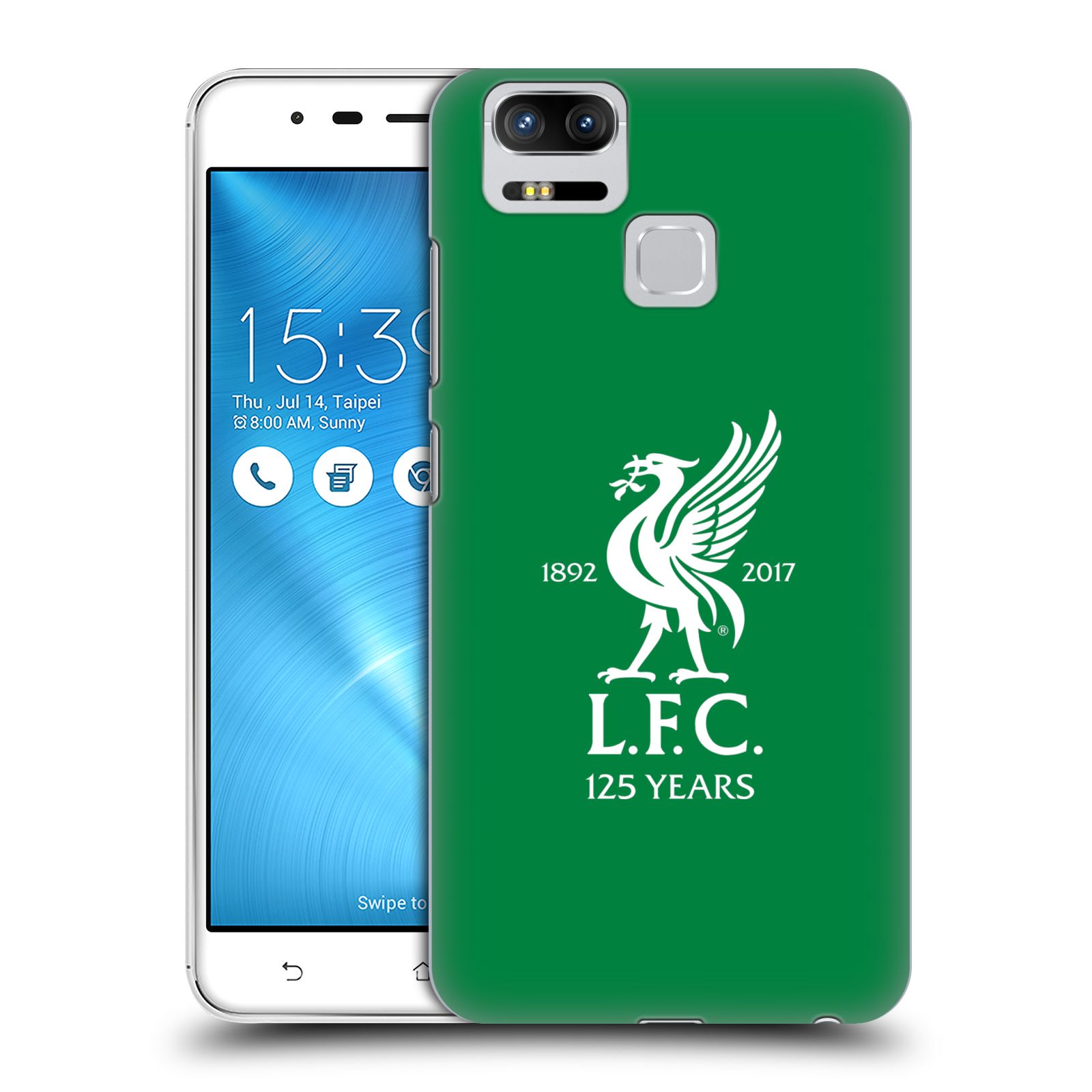 HEAD CASE plastový obal na mobil Asus Zenfone 3 Zoom ZE553KL Fotbalový klub Liverpool fotbalový dres domácí brankář zelená