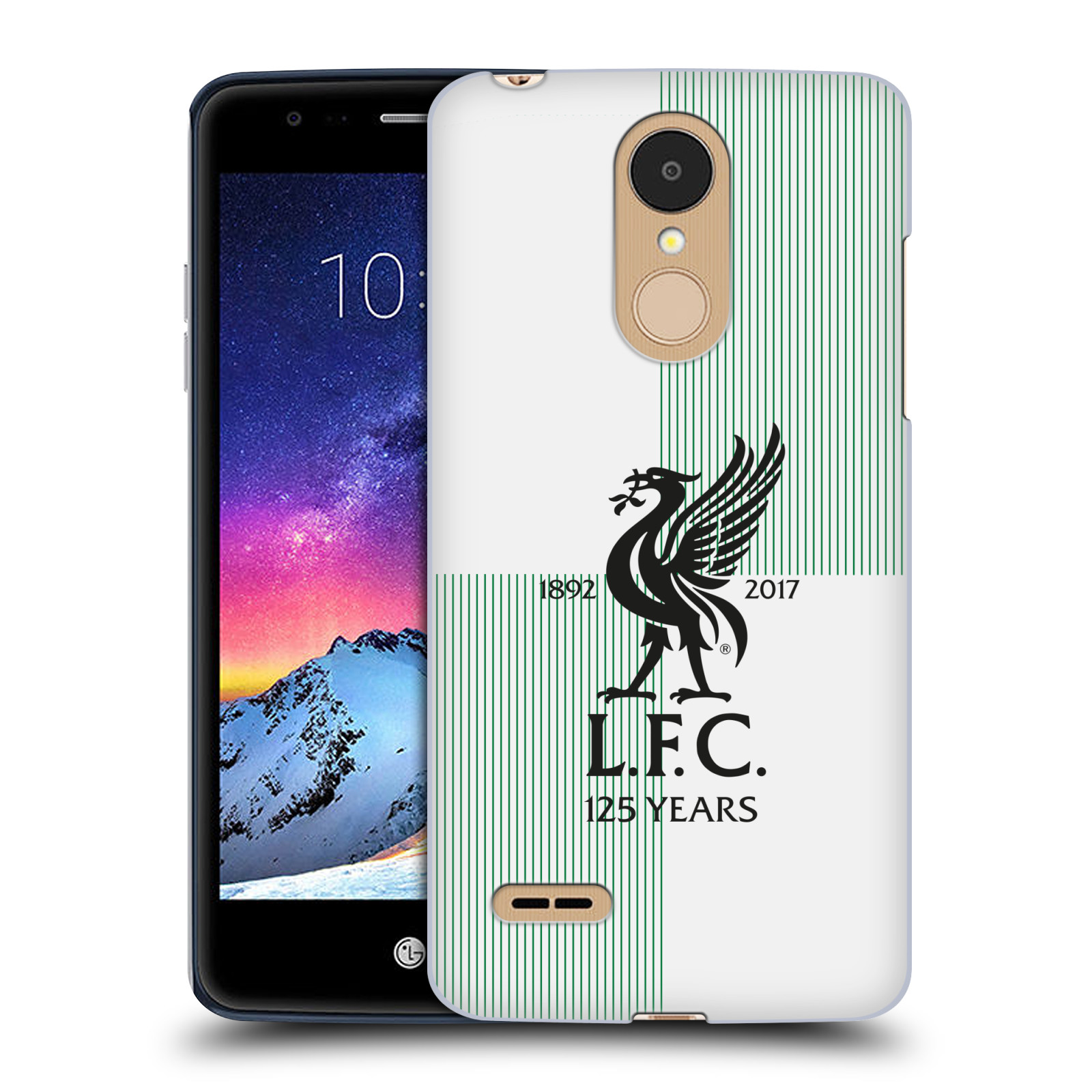 HEAD CASE plastový obal na mobil LG K9 / K8 2018 Fotbalový klub Liverpool fotbalový dres hosté znak světlá