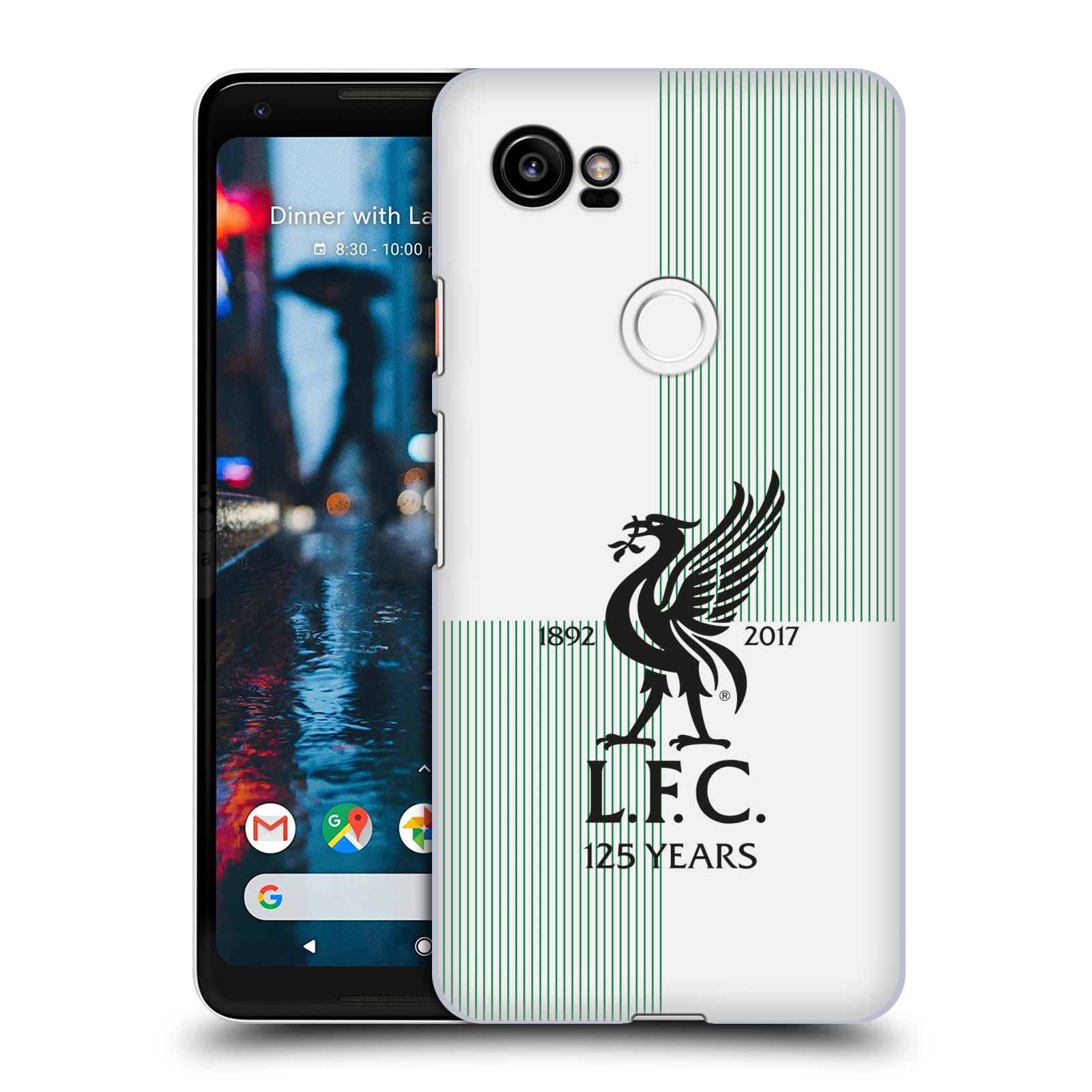 HEAD CASE plastový obal na mobil Google Pixel 2 XL Fotbalový klub Liverpool fotbalový dres hosté znak světlá