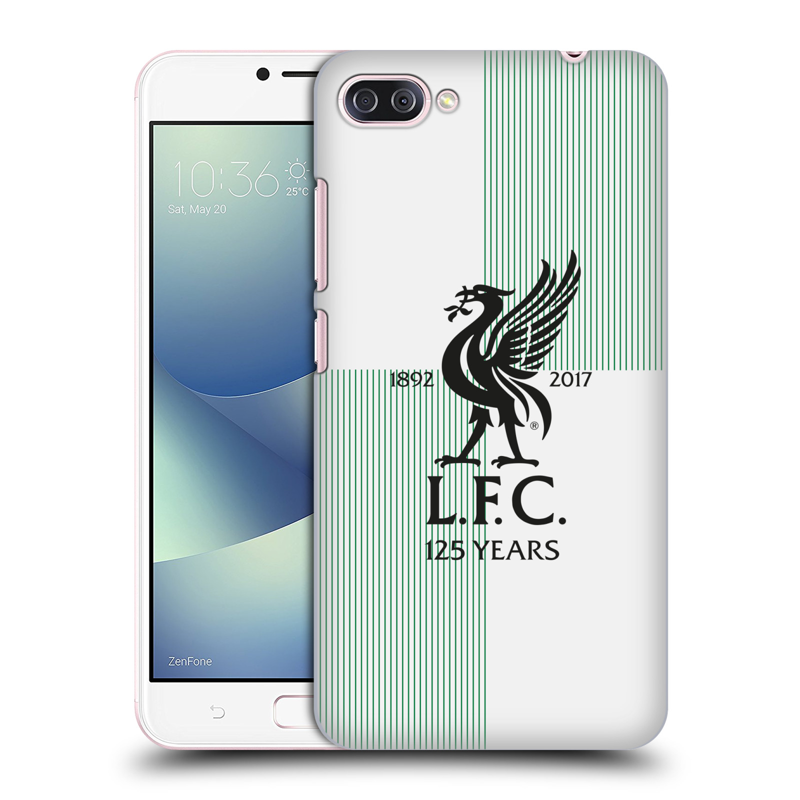 HEAD CASE plastový obal na mobil Asus Zenfone 4 MAX ZC554KL Fotbalový klub Liverpool fotbalový dres hosté znak světlá