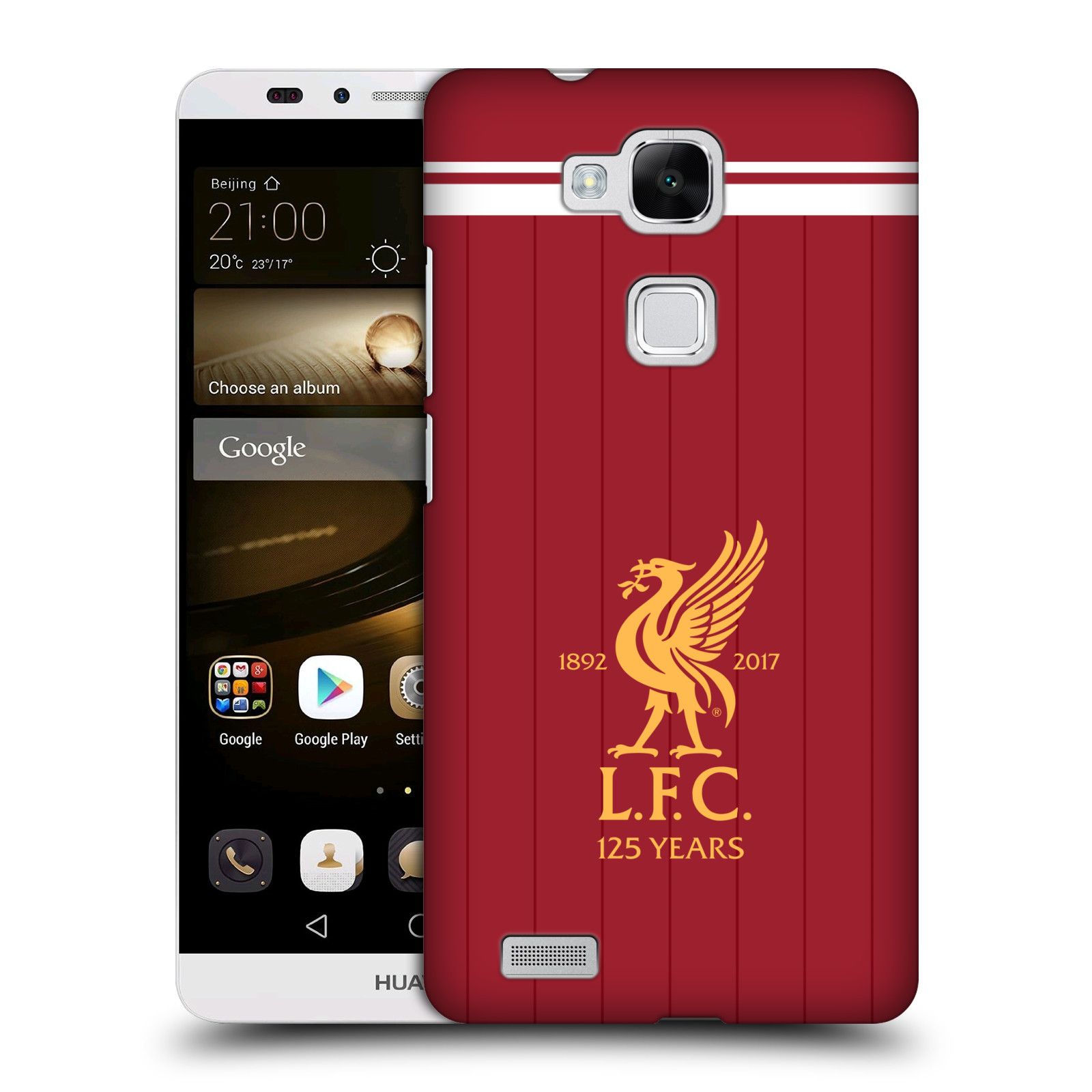 HEAD CASE plastový obal na mobil Huawei Mate 7 Fotbalový klub Liverpool fotbalový dres pták domácí rudá