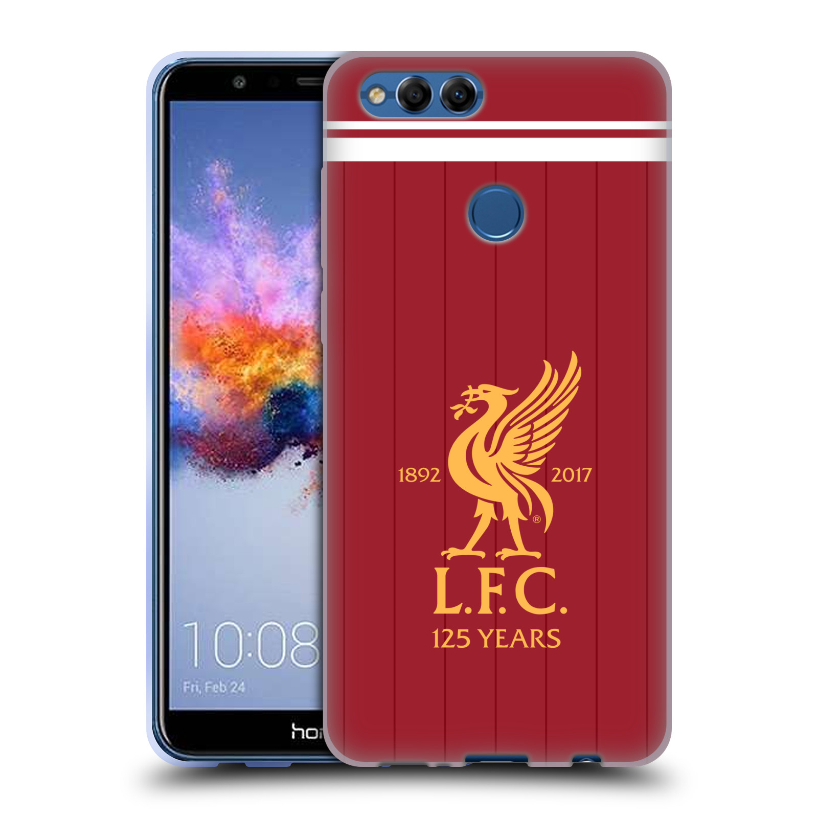 HEAD CASE silikonový obal na mobil Honor 7X Fotbalový klub Liverpool fotbalový dres pták domácí rudá