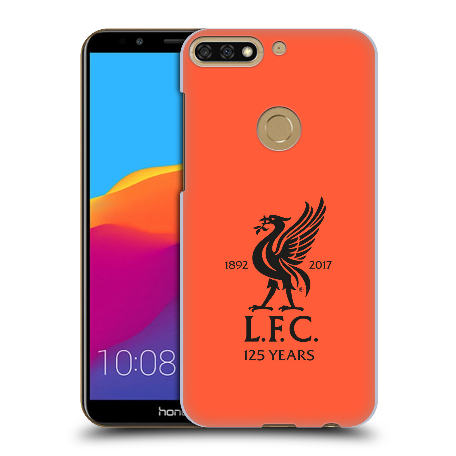 HEAD CASE plastový obal na mobil Honor 7c Fotbalový klub Liverpool fotbalový dres oranžová