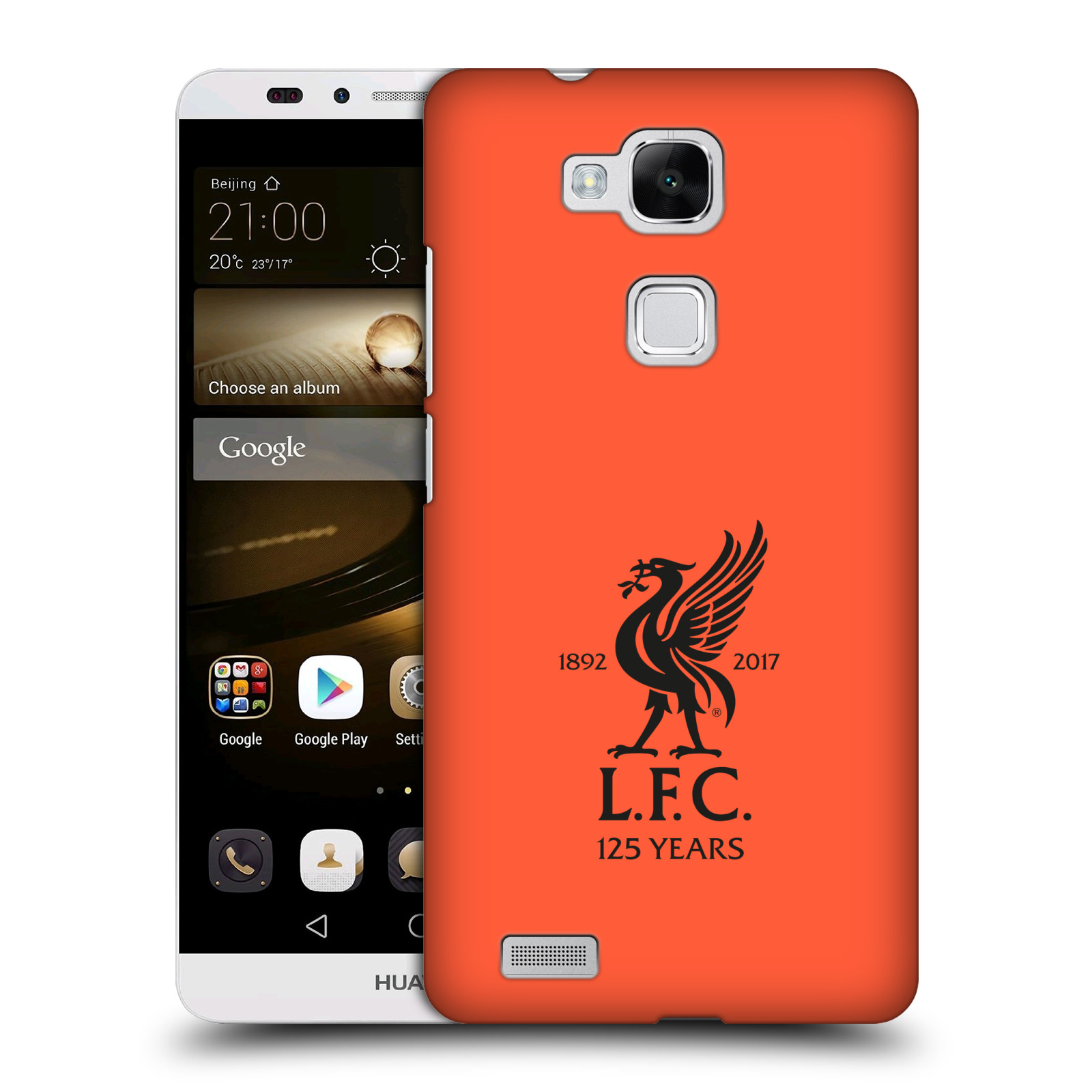 HEAD CASE plastový obal na mobil Huawei Mate 7 Fotbalový klub Liverpool fotbalový dres oranžová