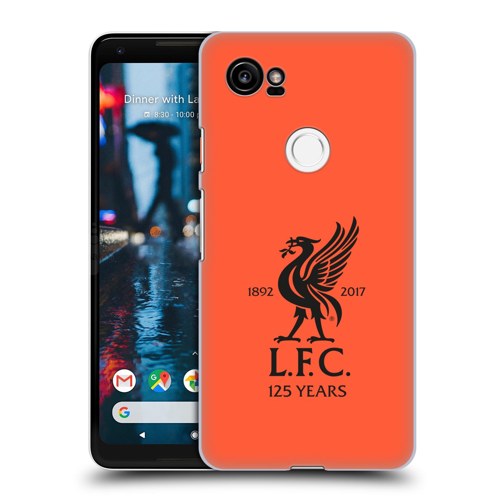 HEAD CASE plastový obal na mobil Google Pixel 2 XL Fotbalový klub Liverpool fotbalový dres oranžová
