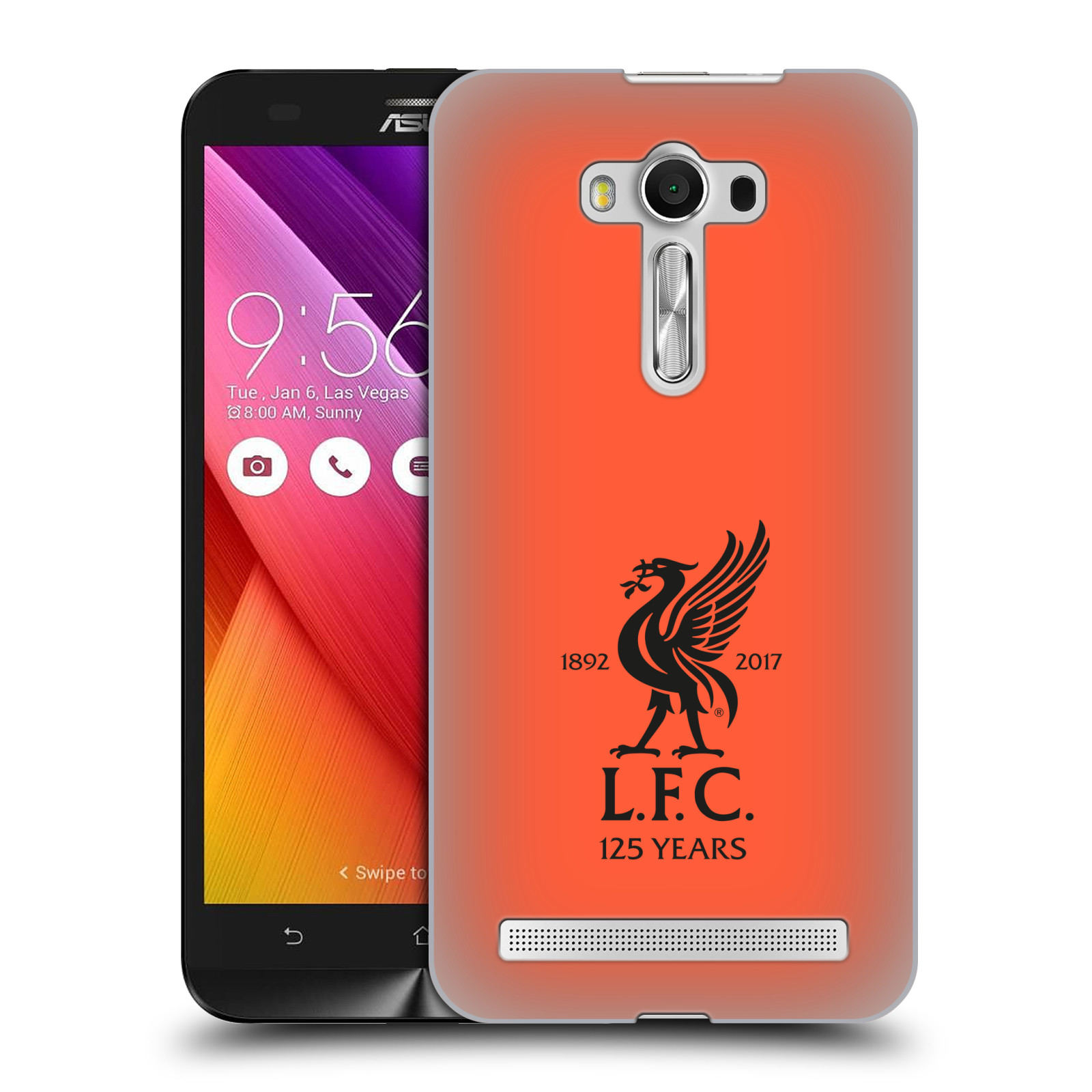 HEAD CASE plastový obal na mobil Asus Zenfone 2 LASER (5,5 displej ZE550KL) Fotbalový klub Liverpool fotbalový dres oranžová
