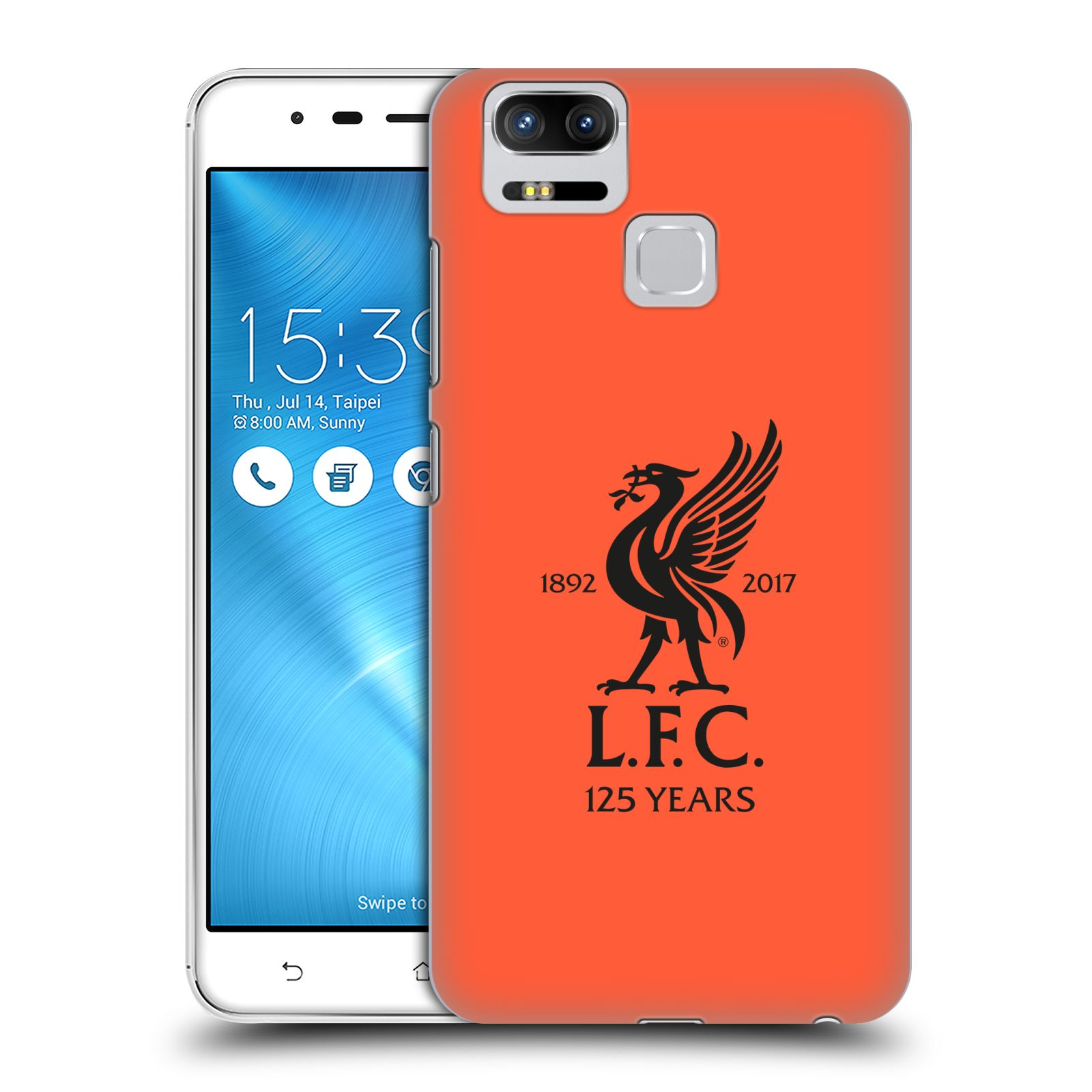 HEAD CASE plastový obal na mobil Asus Zenfone 3 Zoom ZE553KL Fotbalový klub Liverpool fotbalový dres oranžová