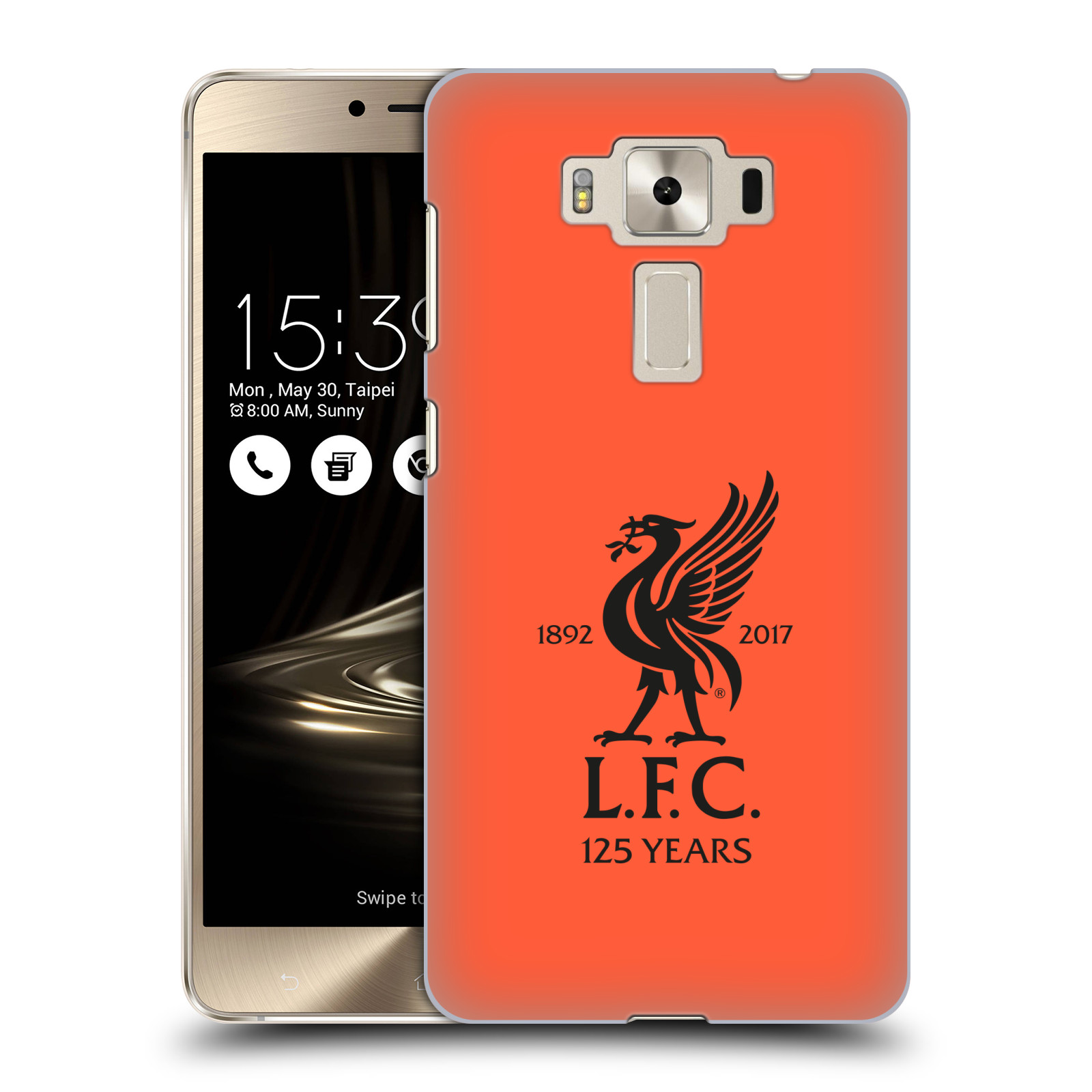 HEAD CASE plastový obal na mobil Asus Zenfone 3 DELUXE ZS550KL Fotbalový klub Liverpool fotbalový dres oranžová