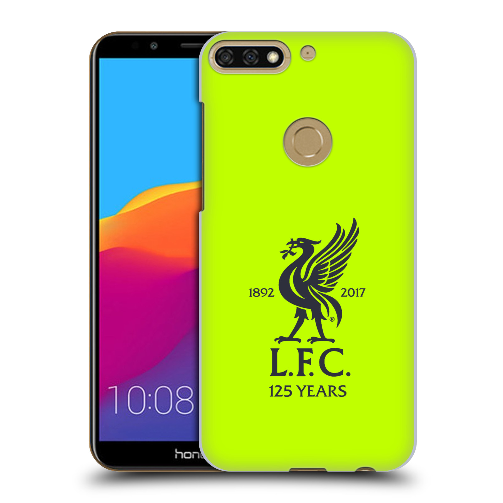 HEAD CASE plastový obal na mobil Honor 7c Fotbalový klub Liverpool fotbalový dres signální žlutá