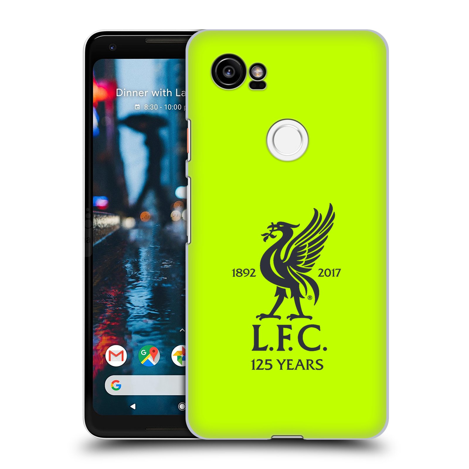 HEAD CASE plastový obal na mobil Google Pixel 2 XL Fotbalový klub Liverpool fotbalový dres signální žlutá