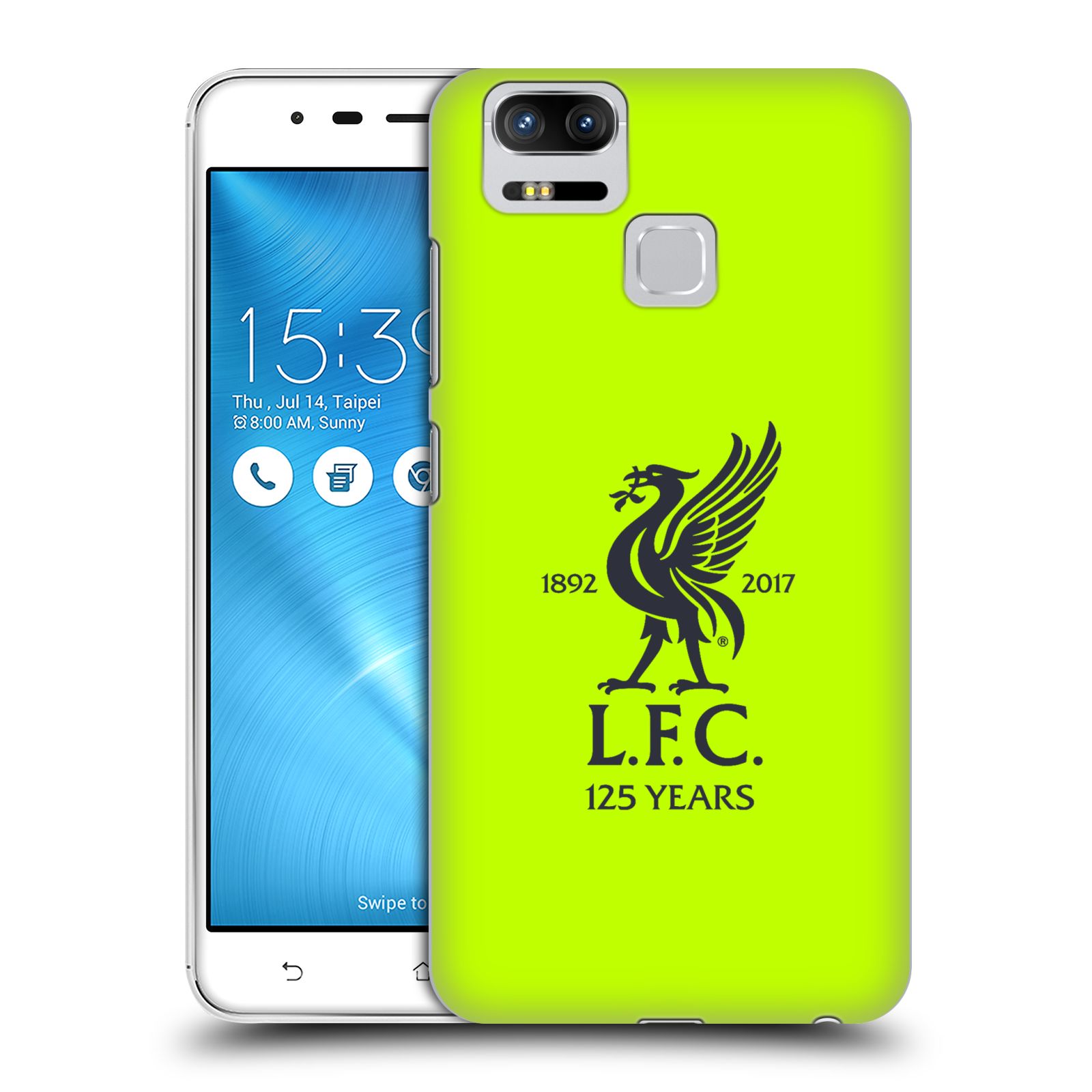 HEAD CASE plastový obal na mobil Asus Zenfone 3 Zoom ZE553KL Fotbalový klub Liverpool fotbalový dres signální žlutá