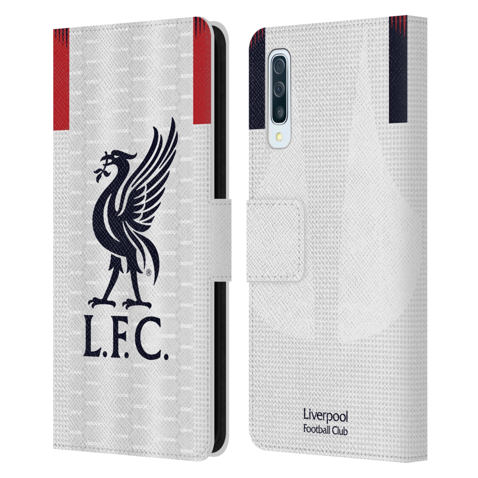 Pouzdro na mobil Samsung Galaxy A50 - Head Case - fotbalový klub liverpool bílý dres