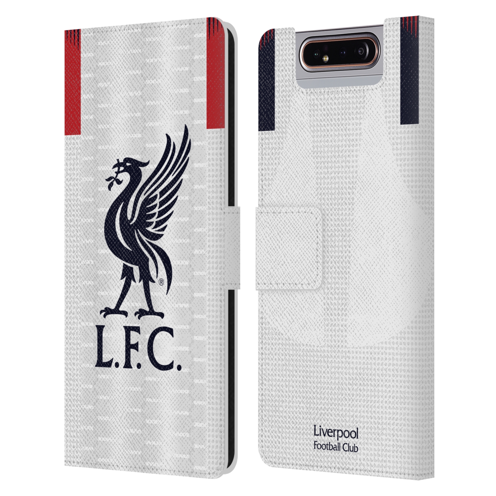 Pouzdro na mobil Samsung Galaxy A80 - Head Case - fotbalový klub liverpool bílý dres