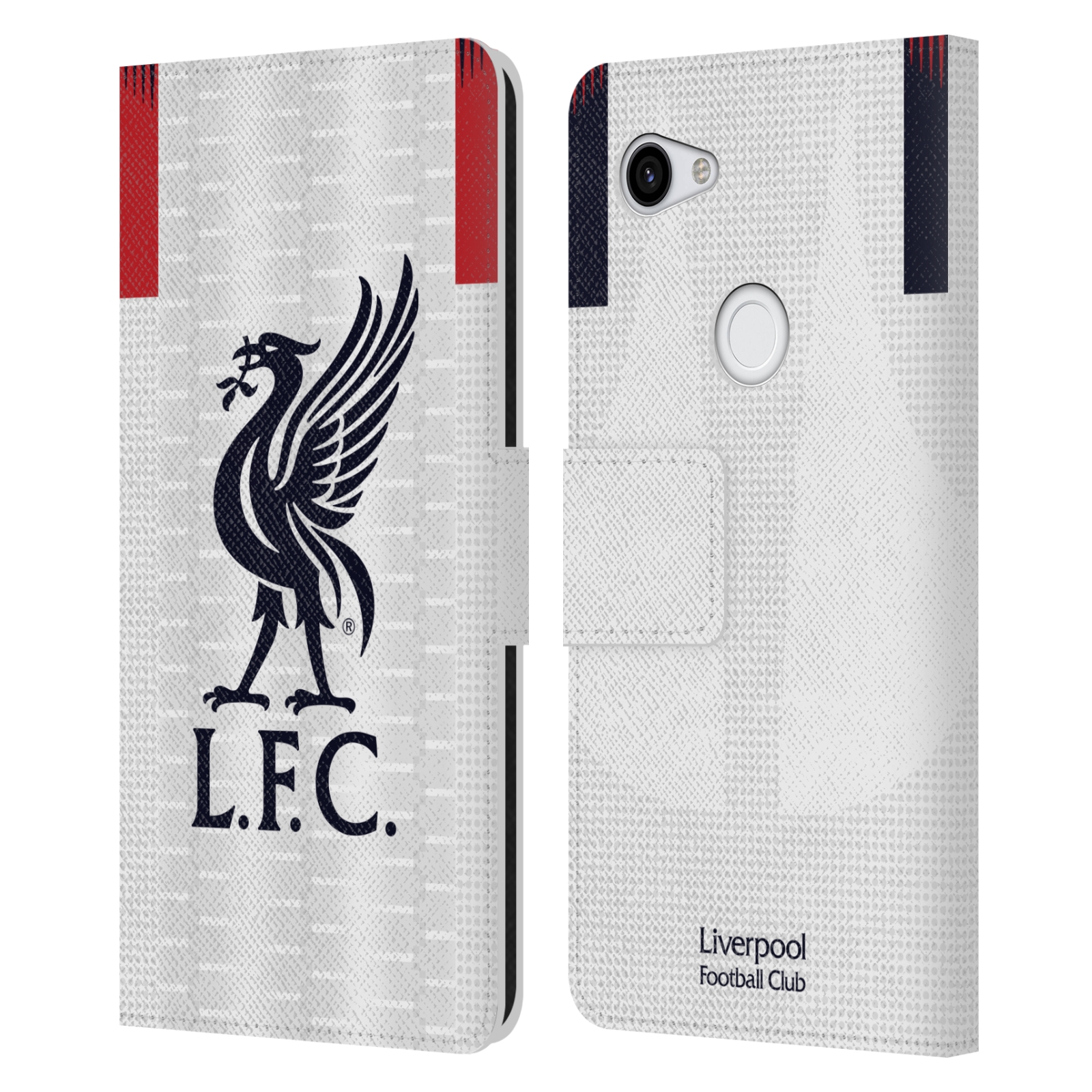 Pouzdro na mobil Google Pixel 3a - Head Case - fotbalový klub liverpool bílý dres