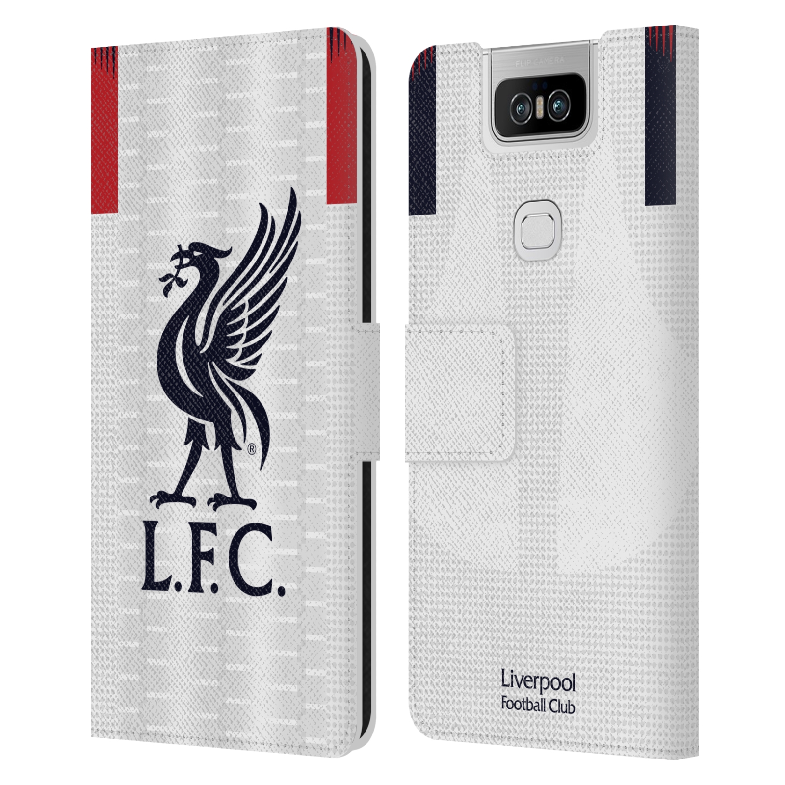 Pouzdro na mobil Asus Zenfone 6 ZS630KL - Head Case - fotbalový klub liverpool bílý dres