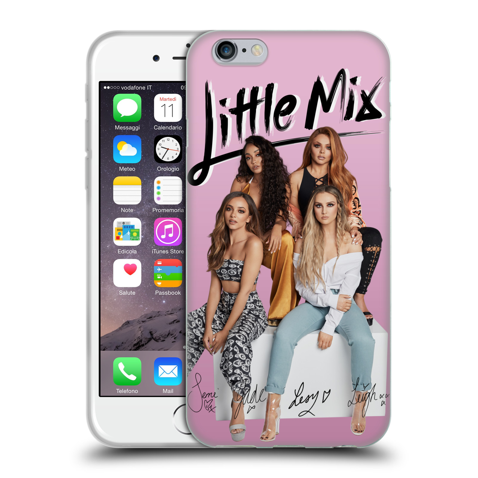 HEAD CASE silikonový obal na mobil Apple Iphone 6/6S Divčí skupina Little Mix skupinové foto