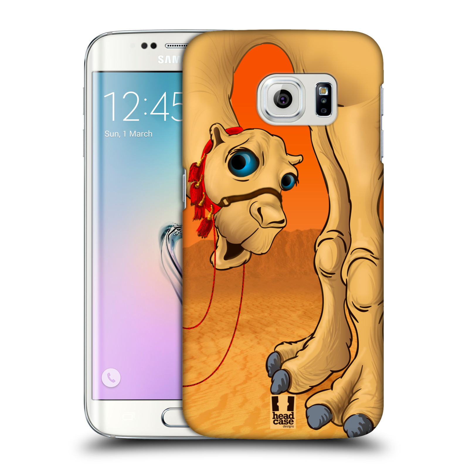 HEAD CASE plastový obal na mobil SAMSUNG Galaxy S6 EDGE (G9250, G925, G925F) vzor dlouhé nohy kreslená velbloud