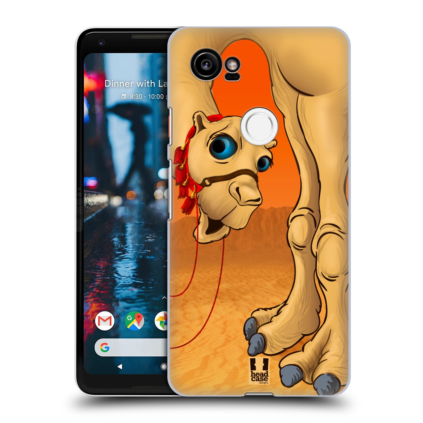 HEAD CASE plastový obal na mobil Google Pixel 2 XL vzor dlouhé nohy kreslená velbloud