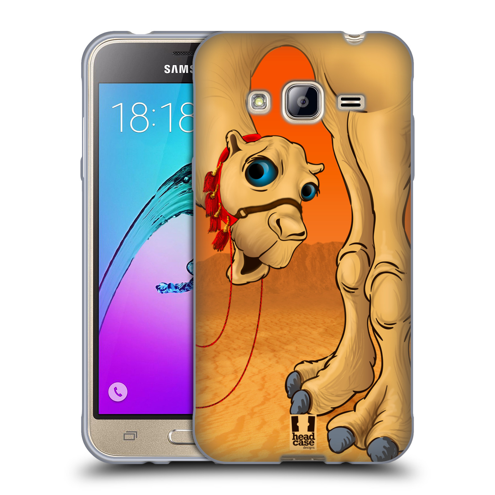 HEAD CASE silikonový obal na mobil Samsung Galaxy J3, J3 2016 vzor dlouhé nohy kreslená velbloud
